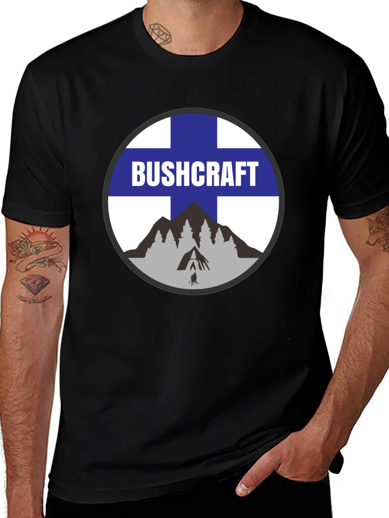 Variant 7 of Bushcraft Finland Style T-Shirt