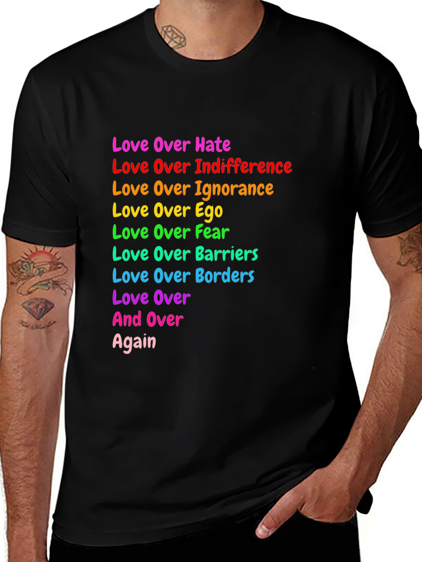 Variant 22 of Love Over Rainbow Pride T-Shirt