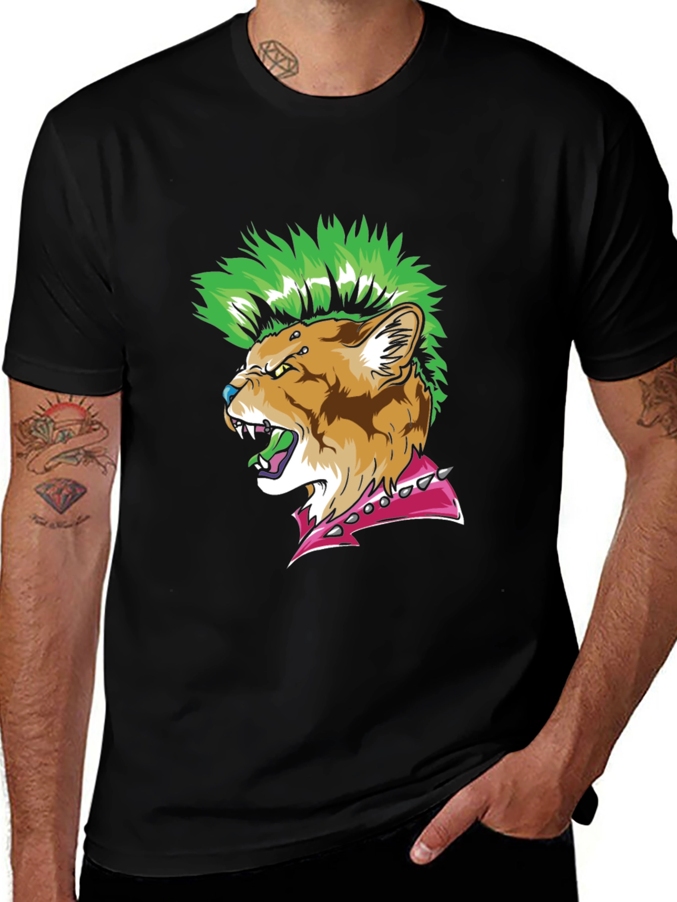 Punk Lion Graphic Tee