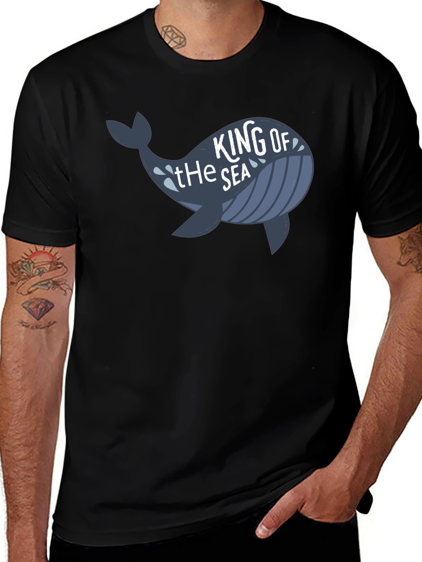 Variant 27 of King of the Sea Whale Graphic T-Shirt
