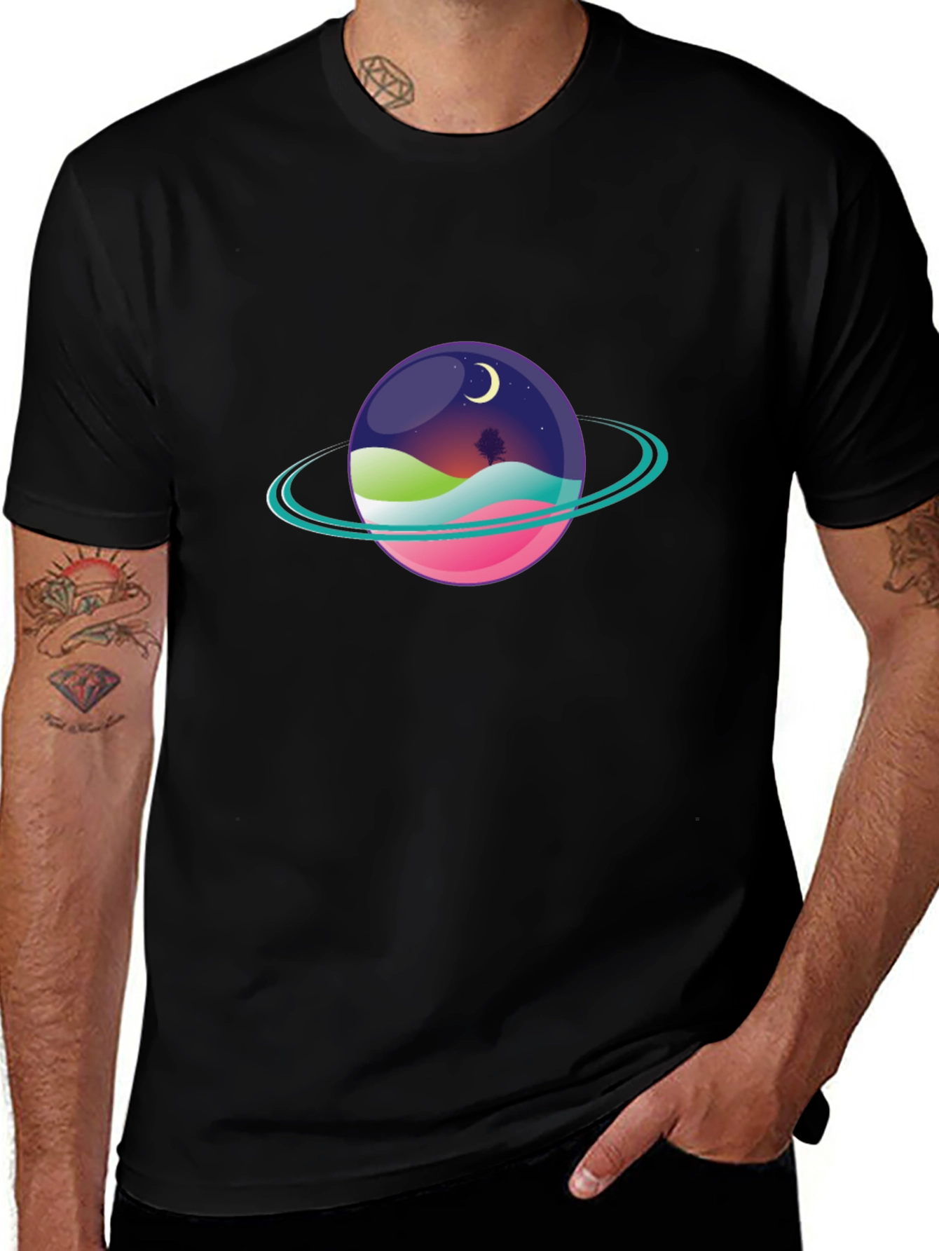 Variant 13 of Cosmic Planet T-Shirt - Graphic Tee