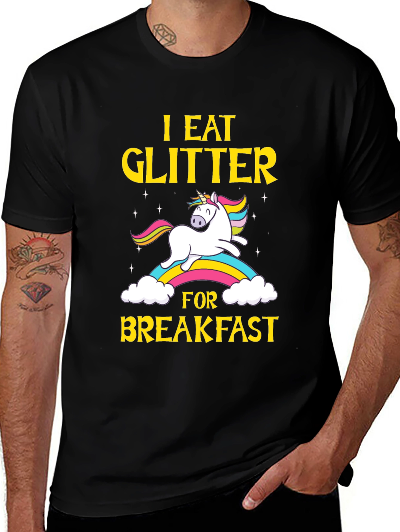 Variant 3 of I Eat Glitter for Breakfast Unicorn T-Shirt