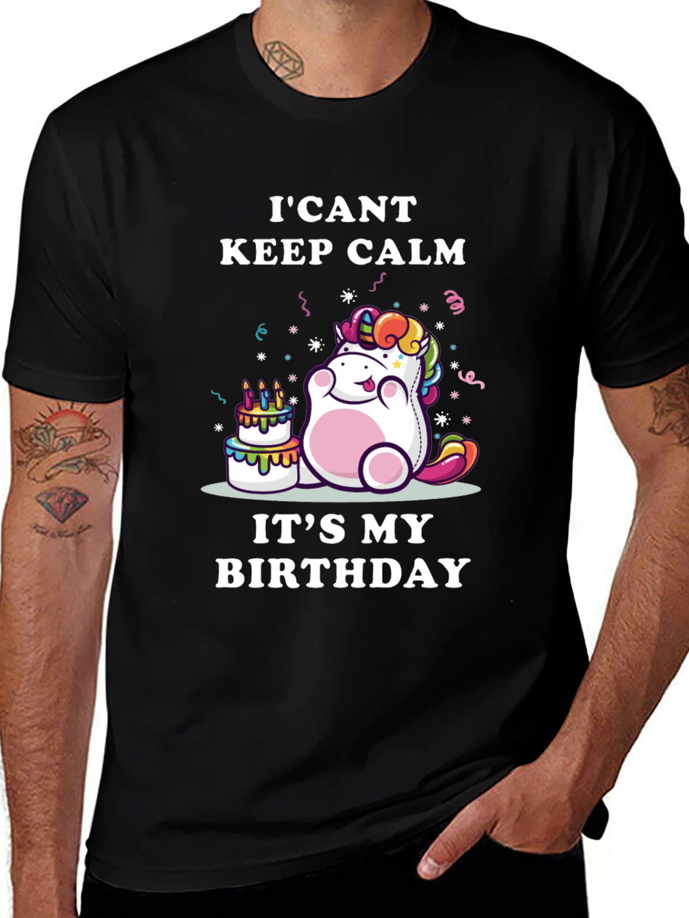 Variant 24 of I Can't Keep Calm It's My Birthday Unicorn T-Shirt