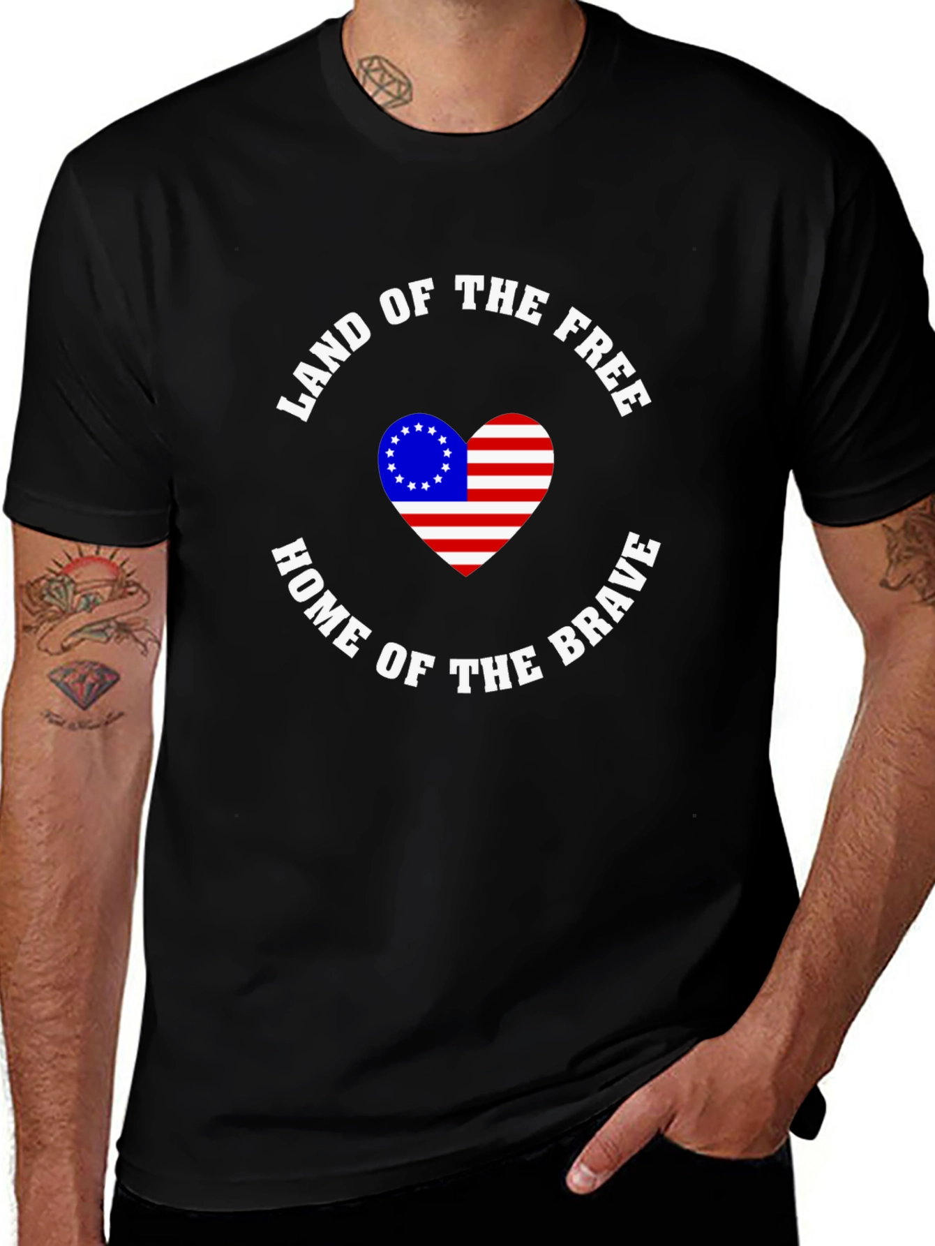 Variant 3 of Patriotic Land of the Free T-Shirt