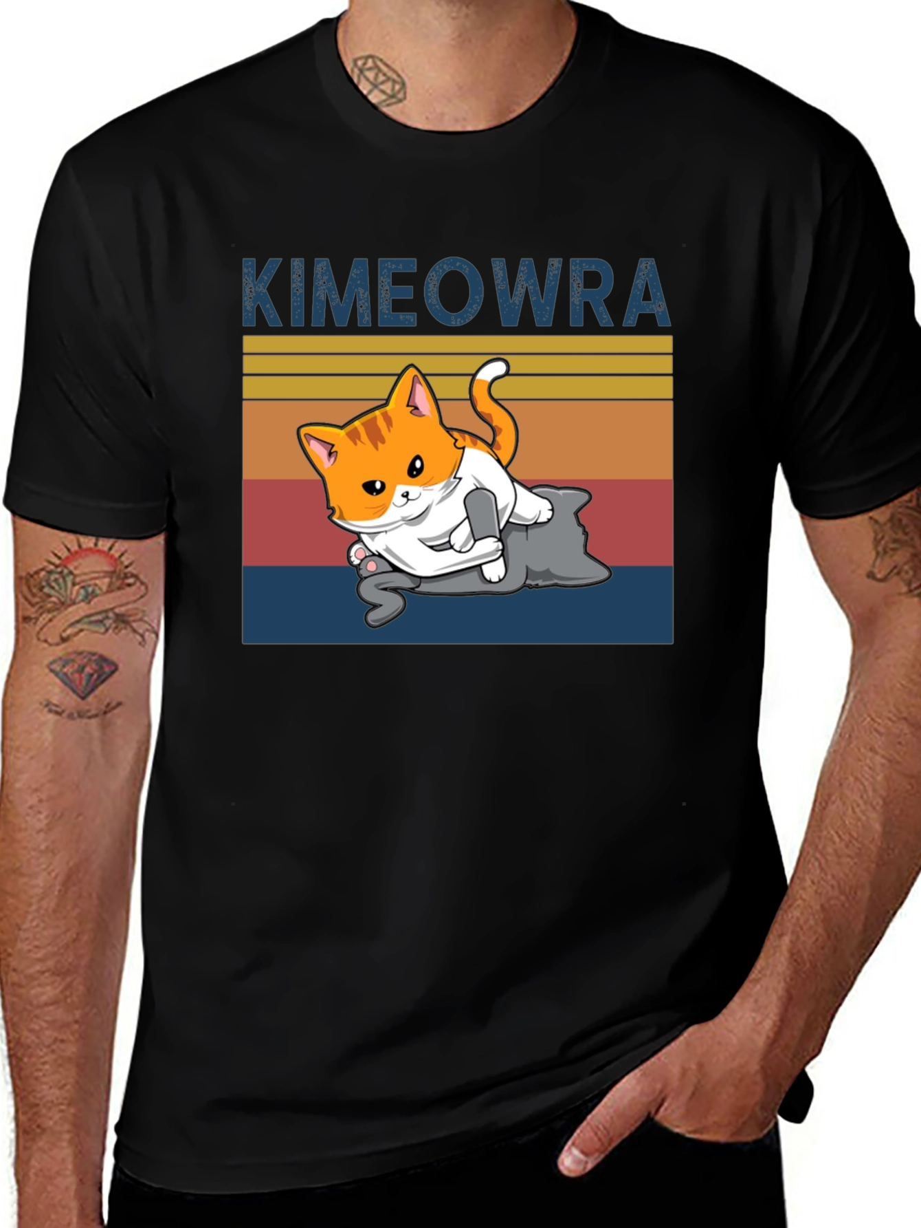 Variant 7 of Kimeowra Funny Cat Jiu Jitsu T-Shirt