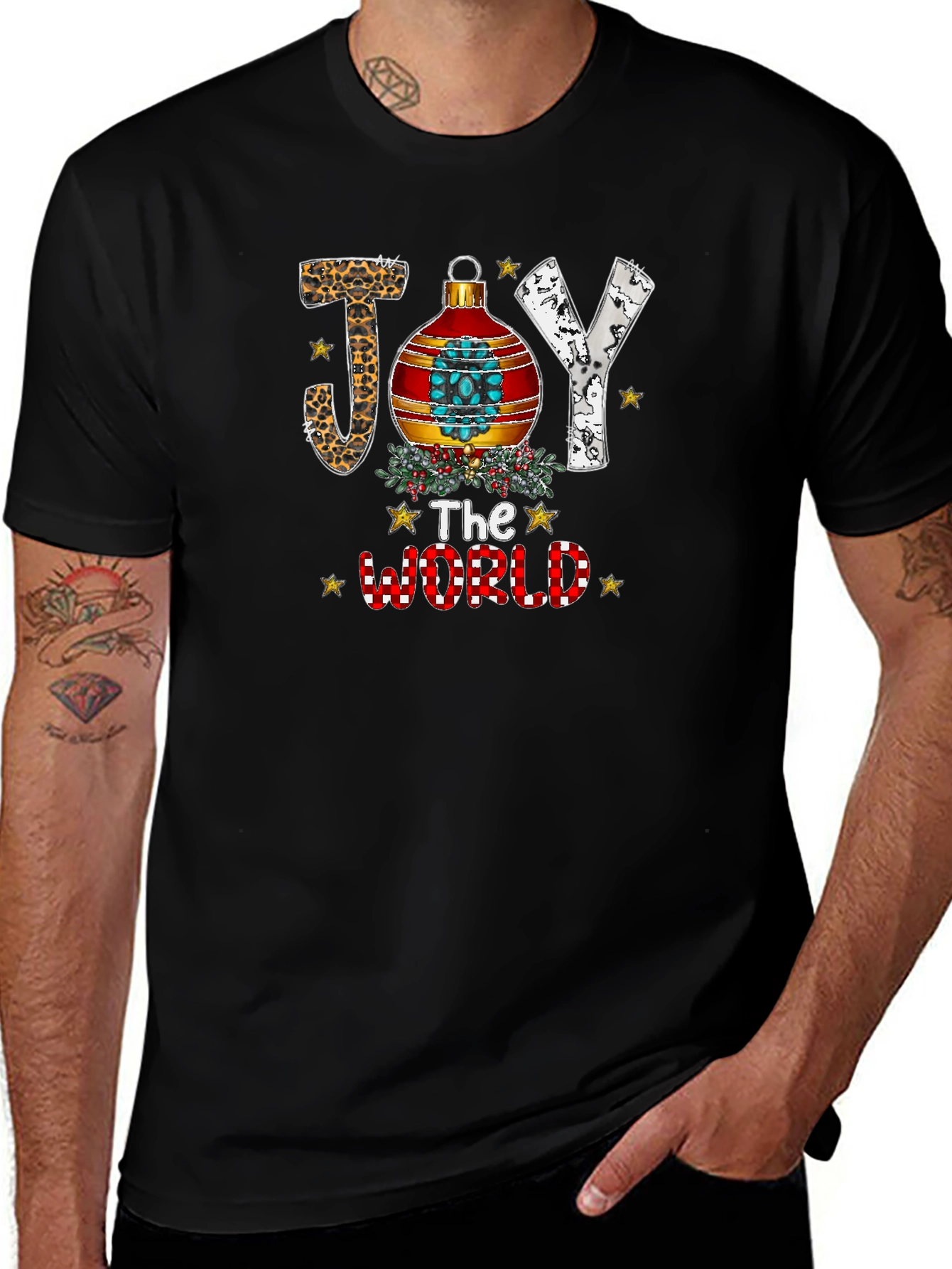 Joy To The World Christmas Graphic Tee