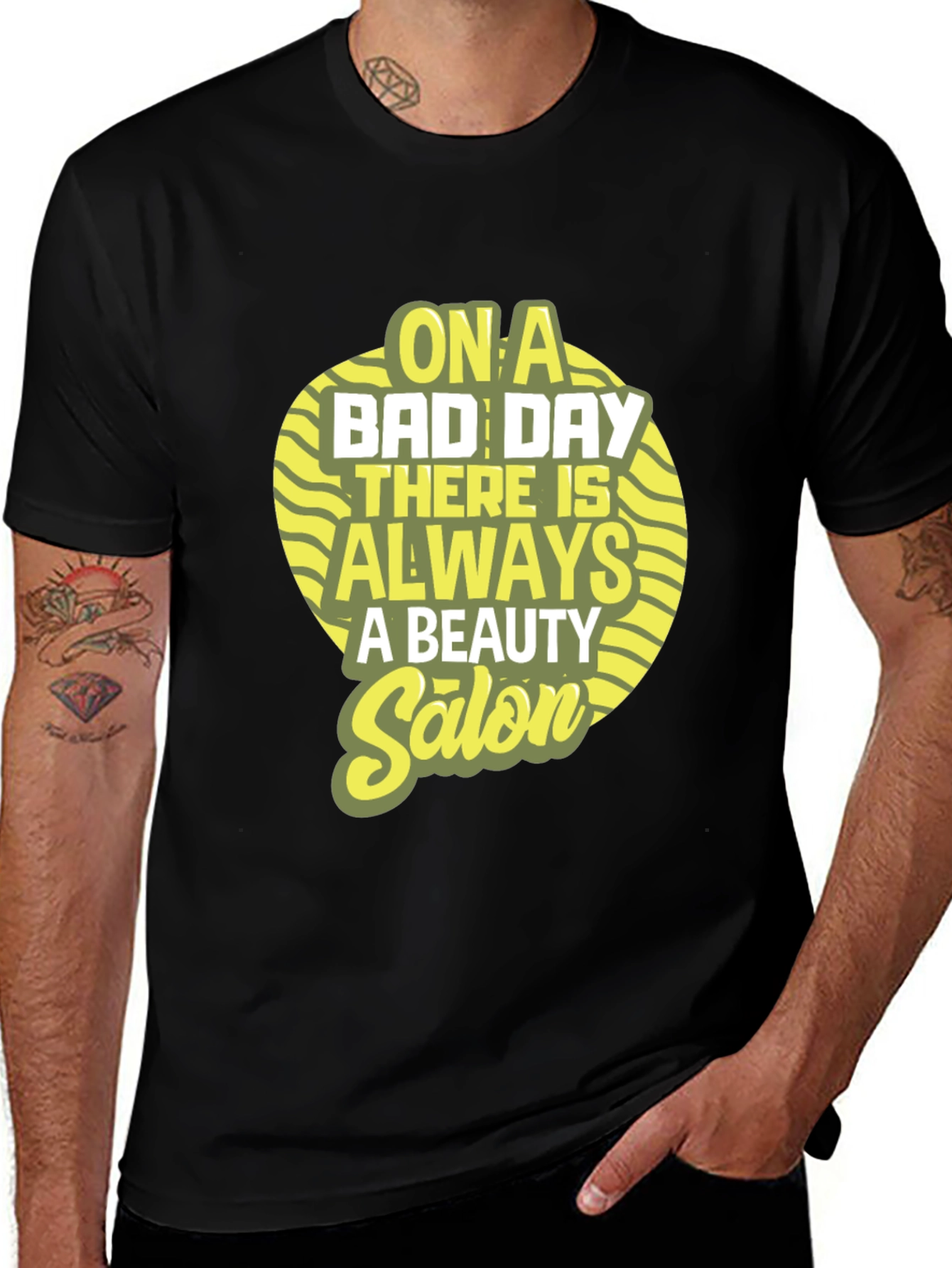 Variant 15 of Beauty Salon T-Shirt: "On a Bad Day..."