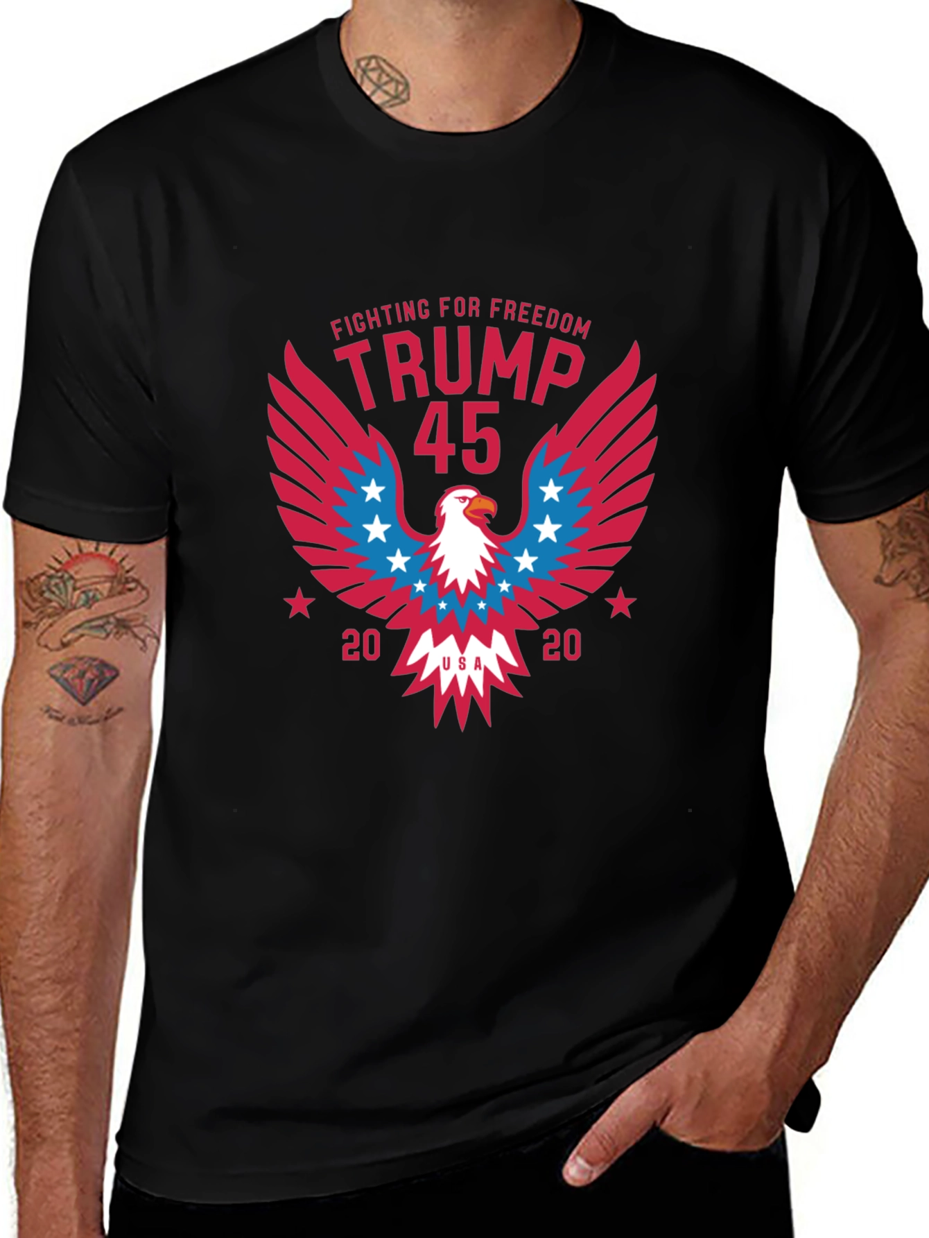 Trump 45 Patriotic Eagle T-Shirt