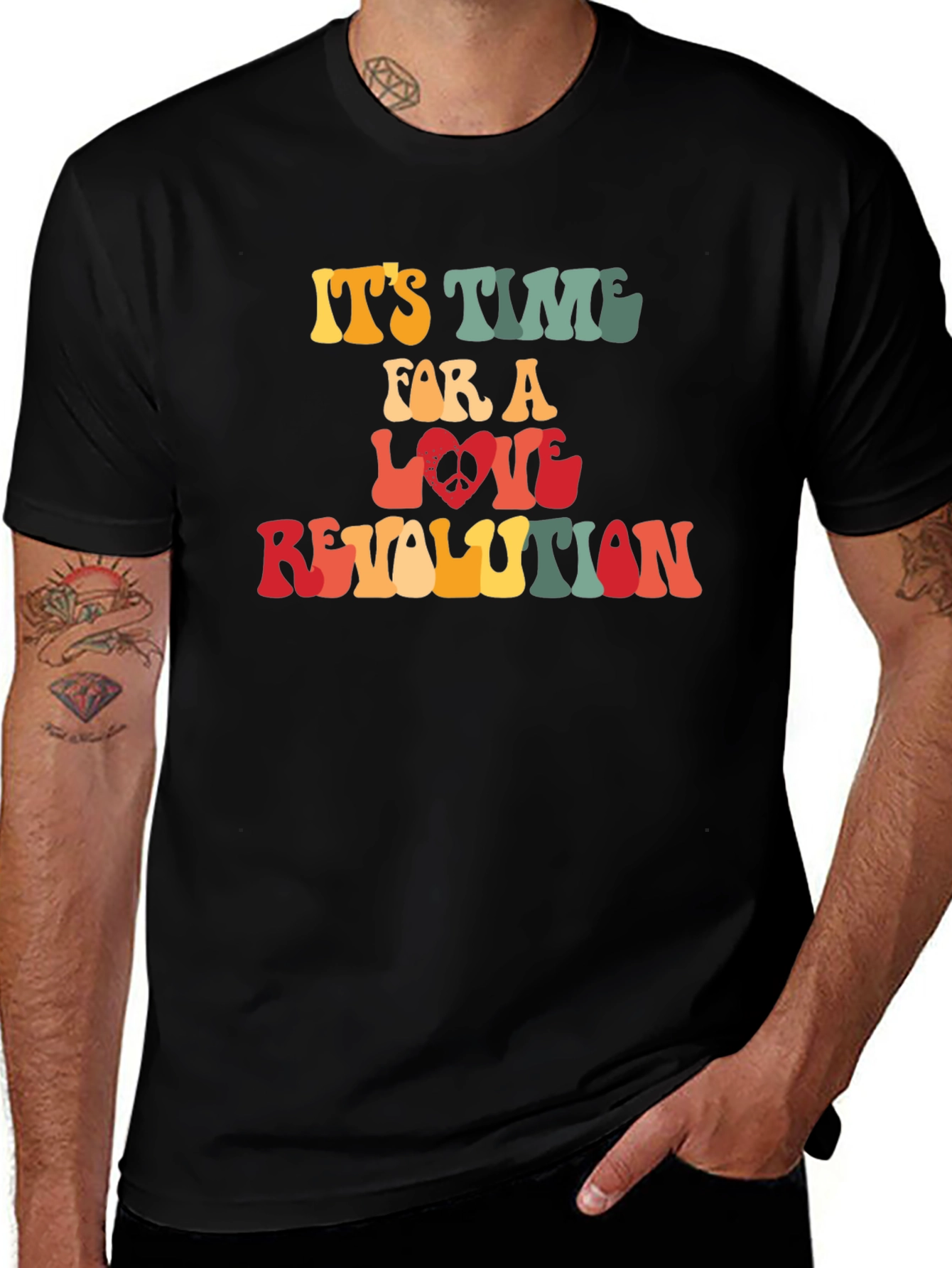 Variant 9 of Retro Love Revolution T-Shirt