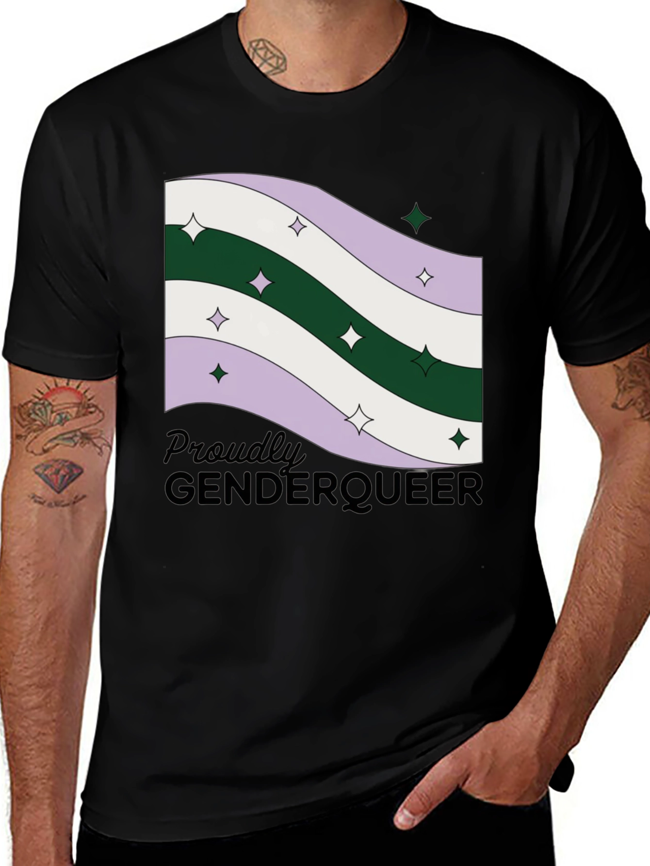 Genderqueer Pride Flag T-Shirt