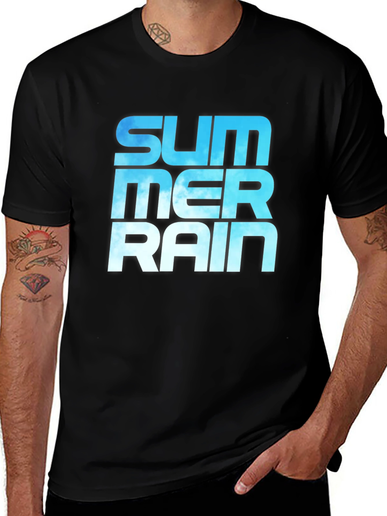 Variant 29 of Summer Rain Graphic T-Shirt - Soft Cotton Tee