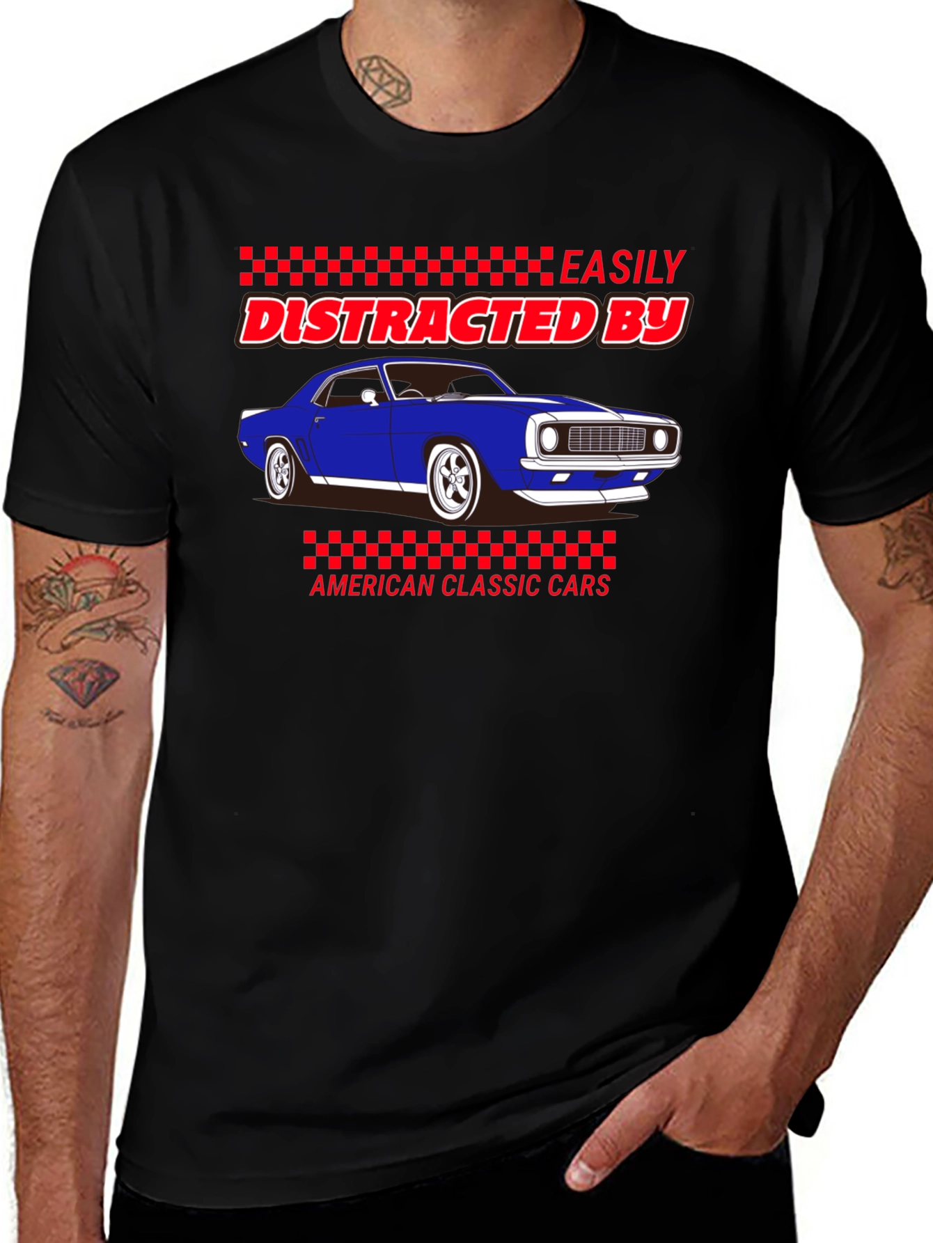 Variant 23 of Distracted By Classic Cars T-Shirt