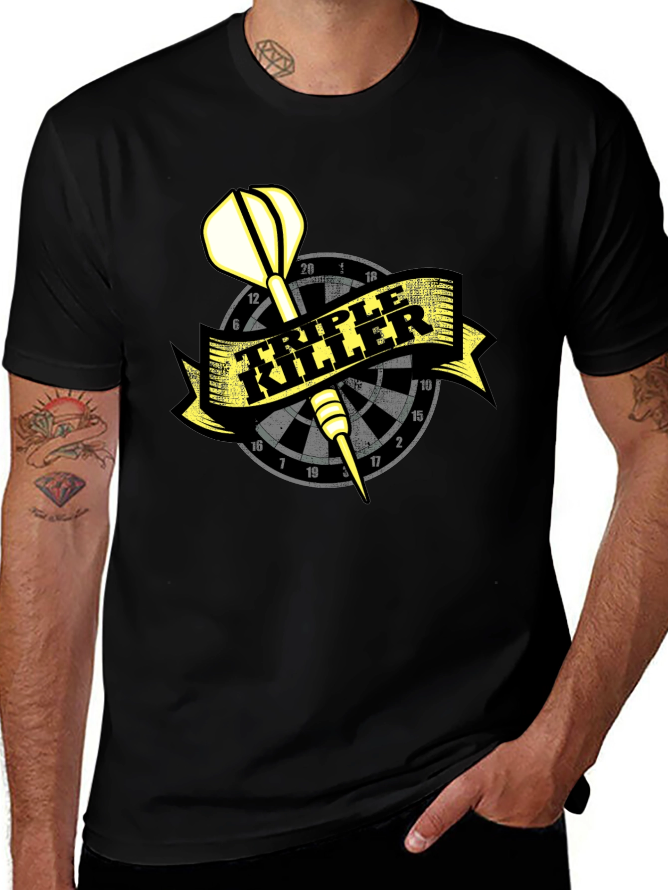 Triple Killer Dart T-Shirt - Cool Dartboard Tee