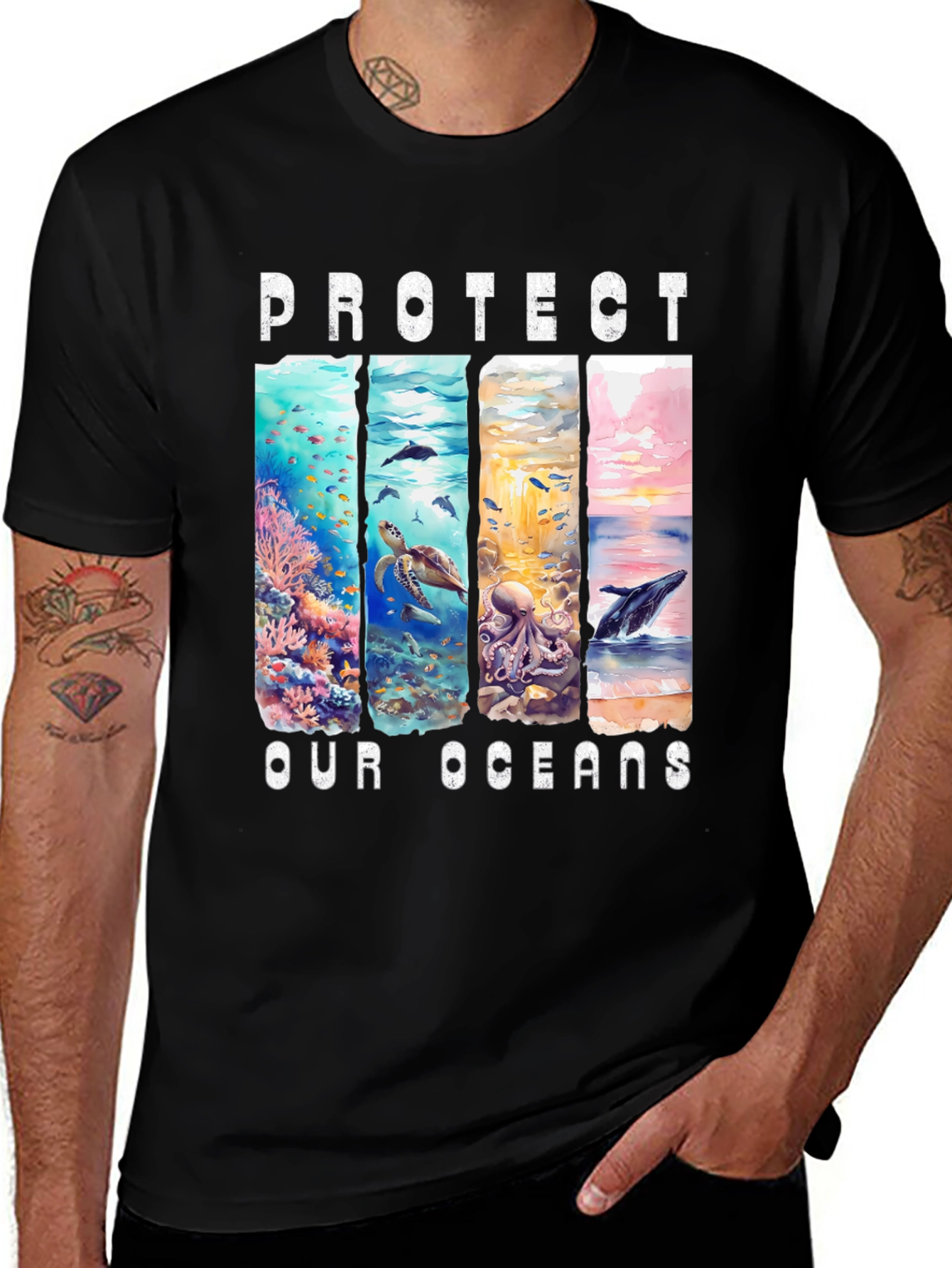 Protect Our Oceans Graphic Tee