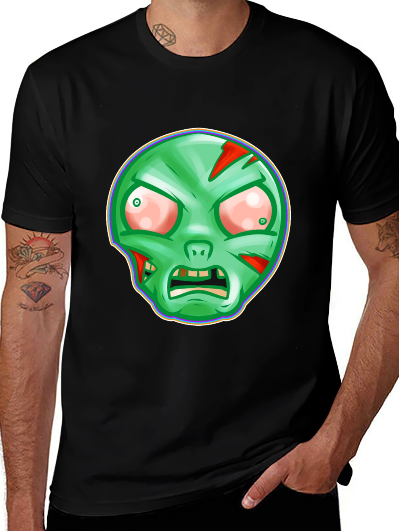 Variant 19 of Zombie Graphic T-Shirt - Spooky Halloween Tee