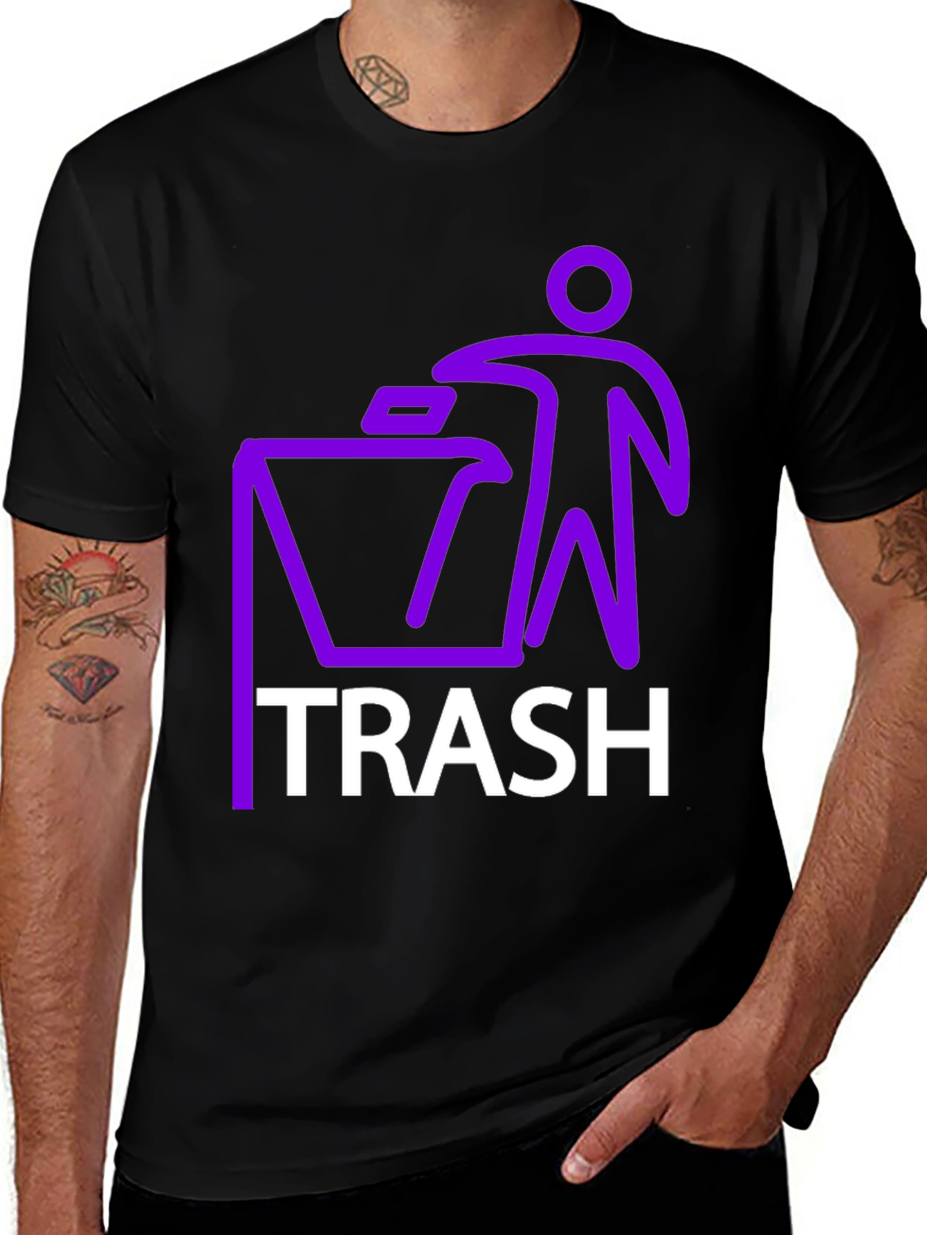 Variant 25 of Trash Graphic T-Shirt - Novelty Design