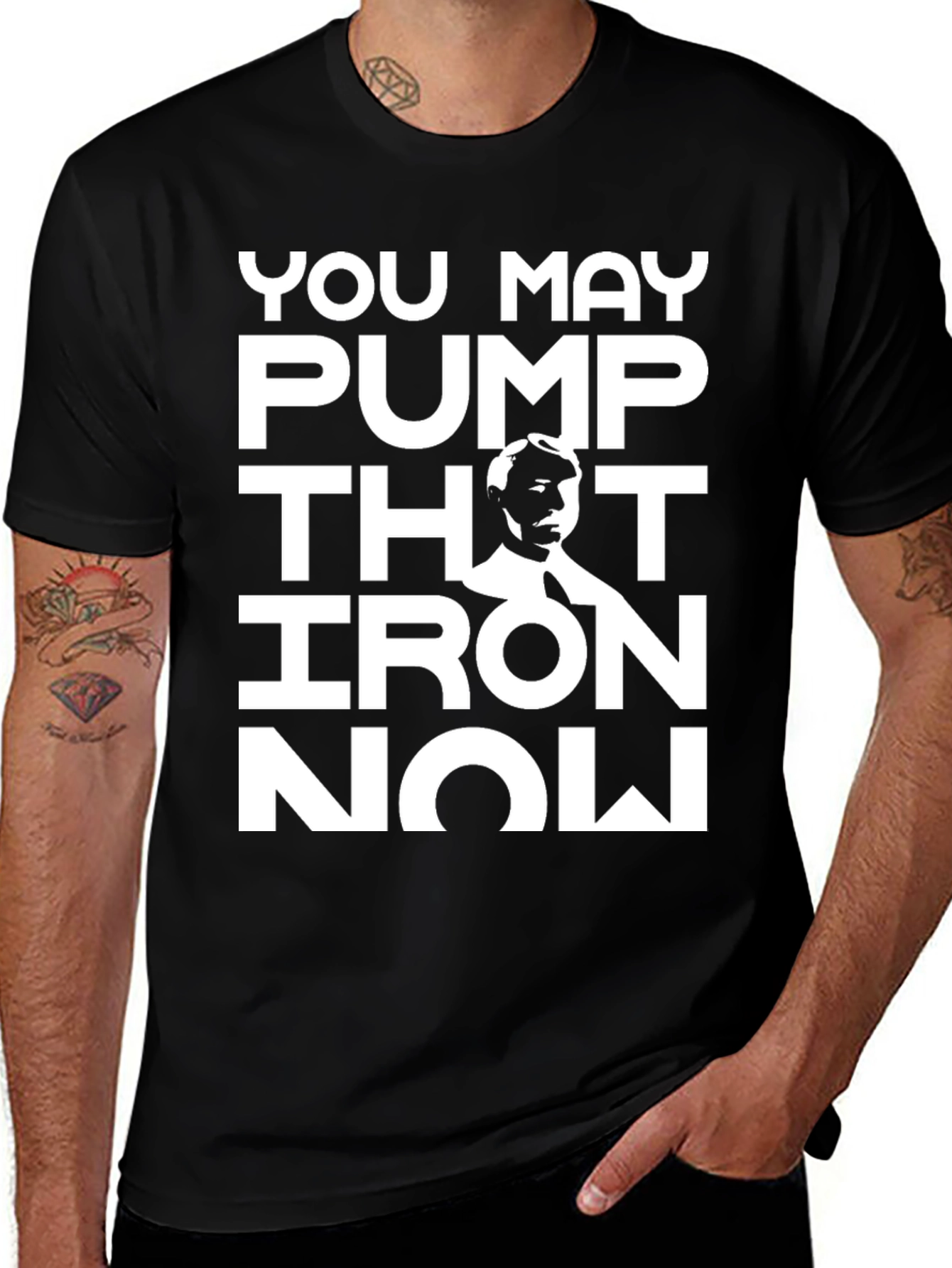 Variant 26 of You May Pump That Iron Now T-Shirt