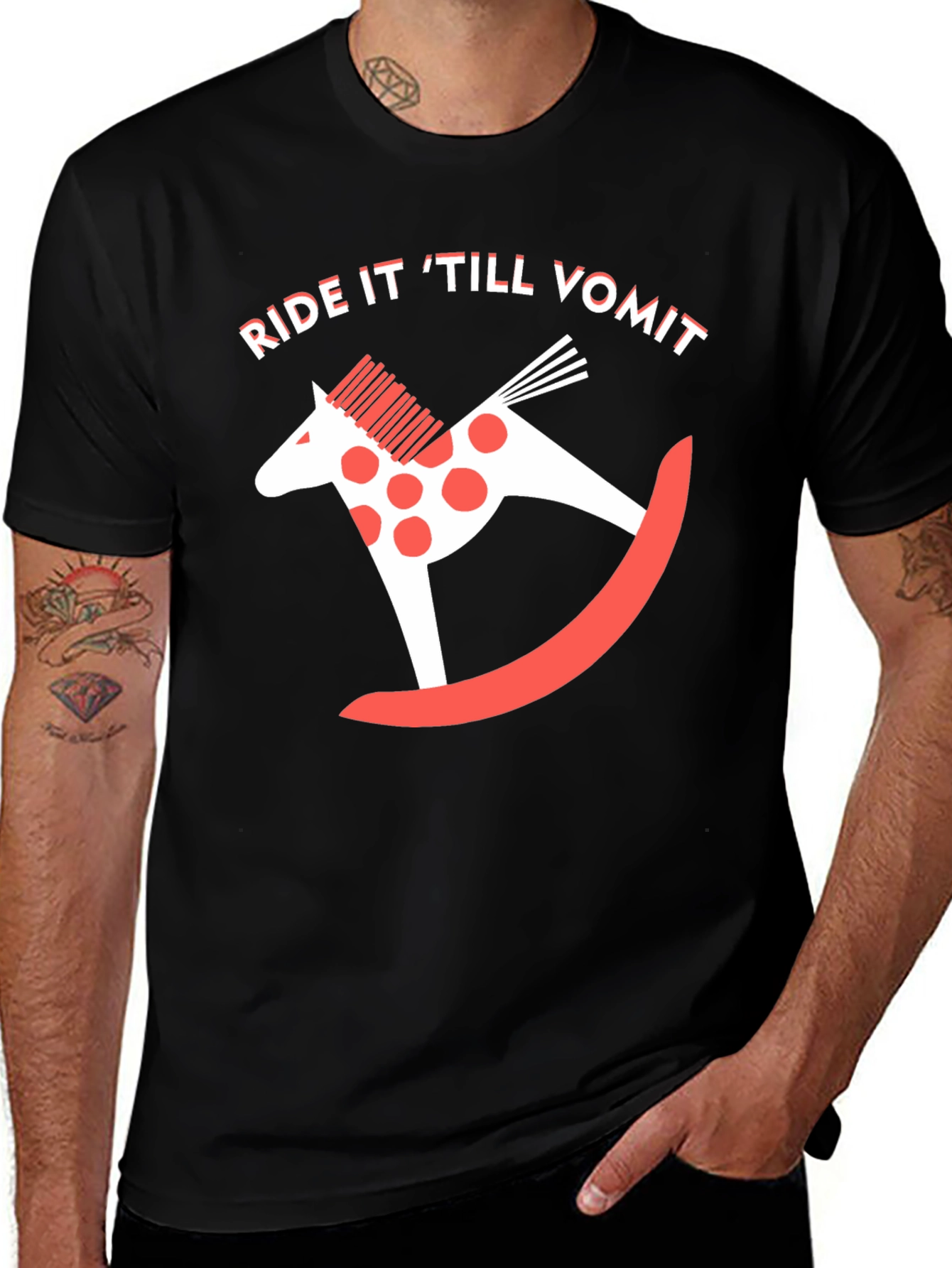 Variant 14 of Ride It 'Till Vomit Graphic Tee