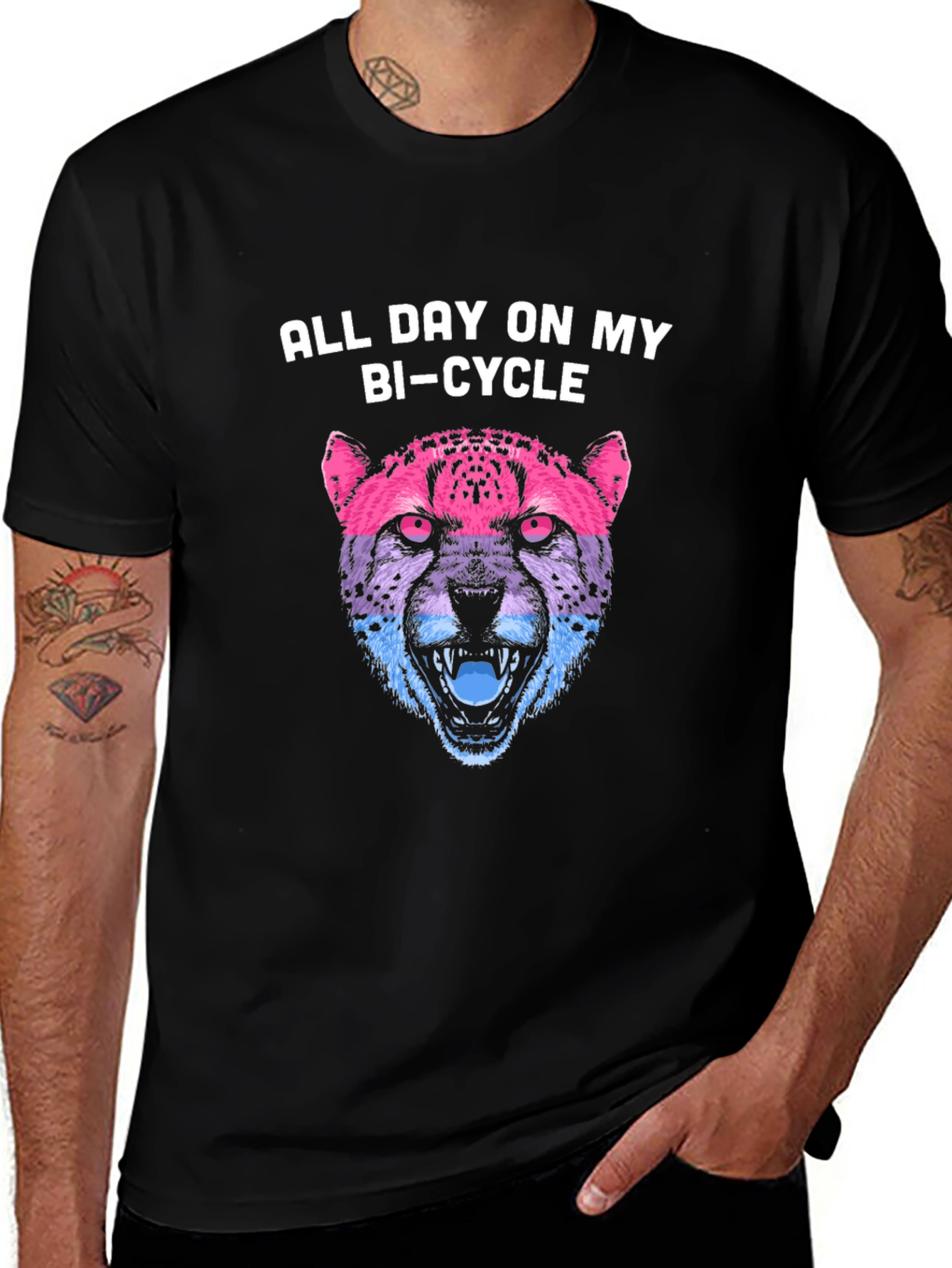 Variant 11 of Bi-Cycle Cheetah Graphic Tee