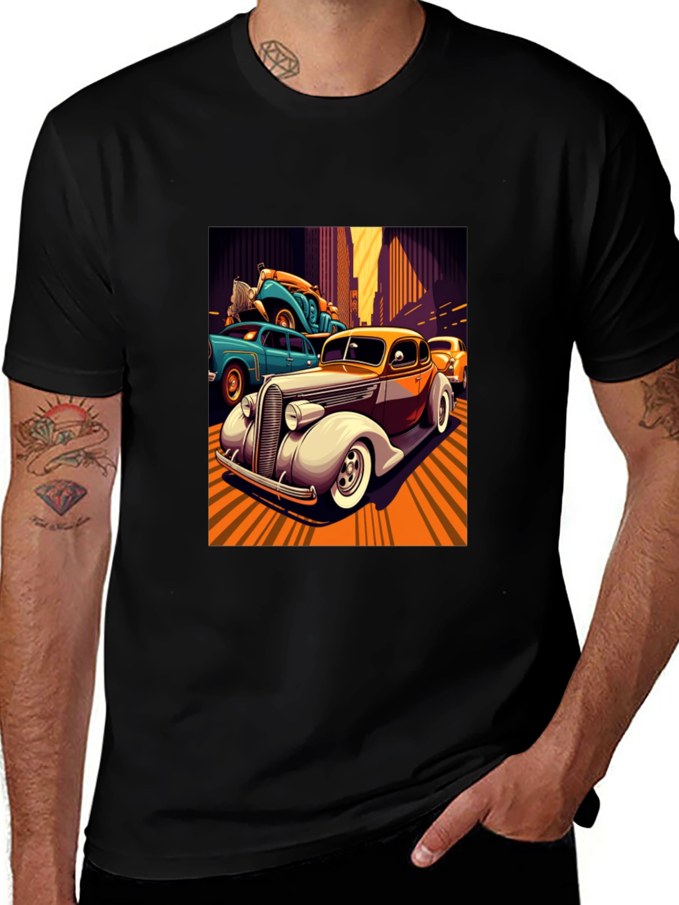 Variant 2 of Vintage Car T-Shirt - Retro Automotive Style