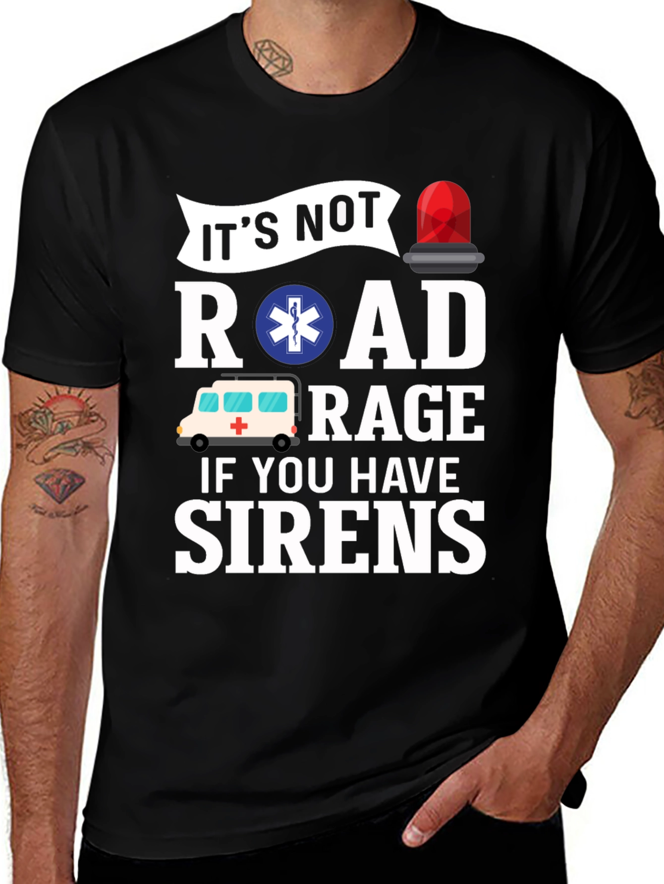 Funny EMT T-Shirt - Road Rage Sirens