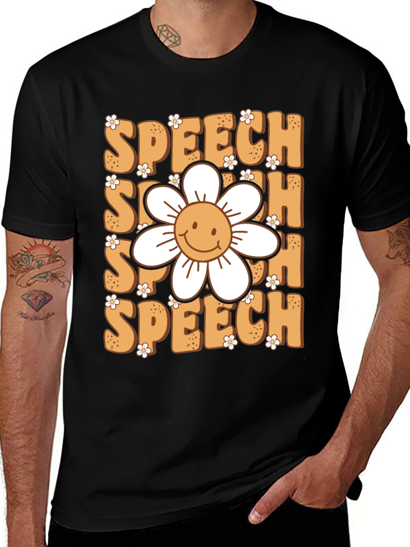 Variant 9 of Speech Flower Graphic Tee