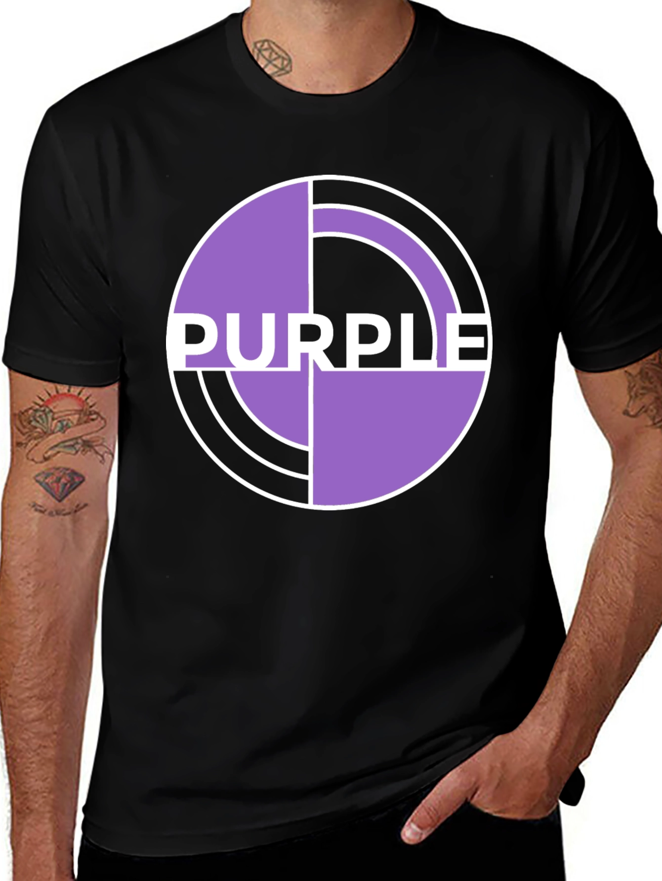 Variant 15 of Purple Graphic Tee - Modern Style