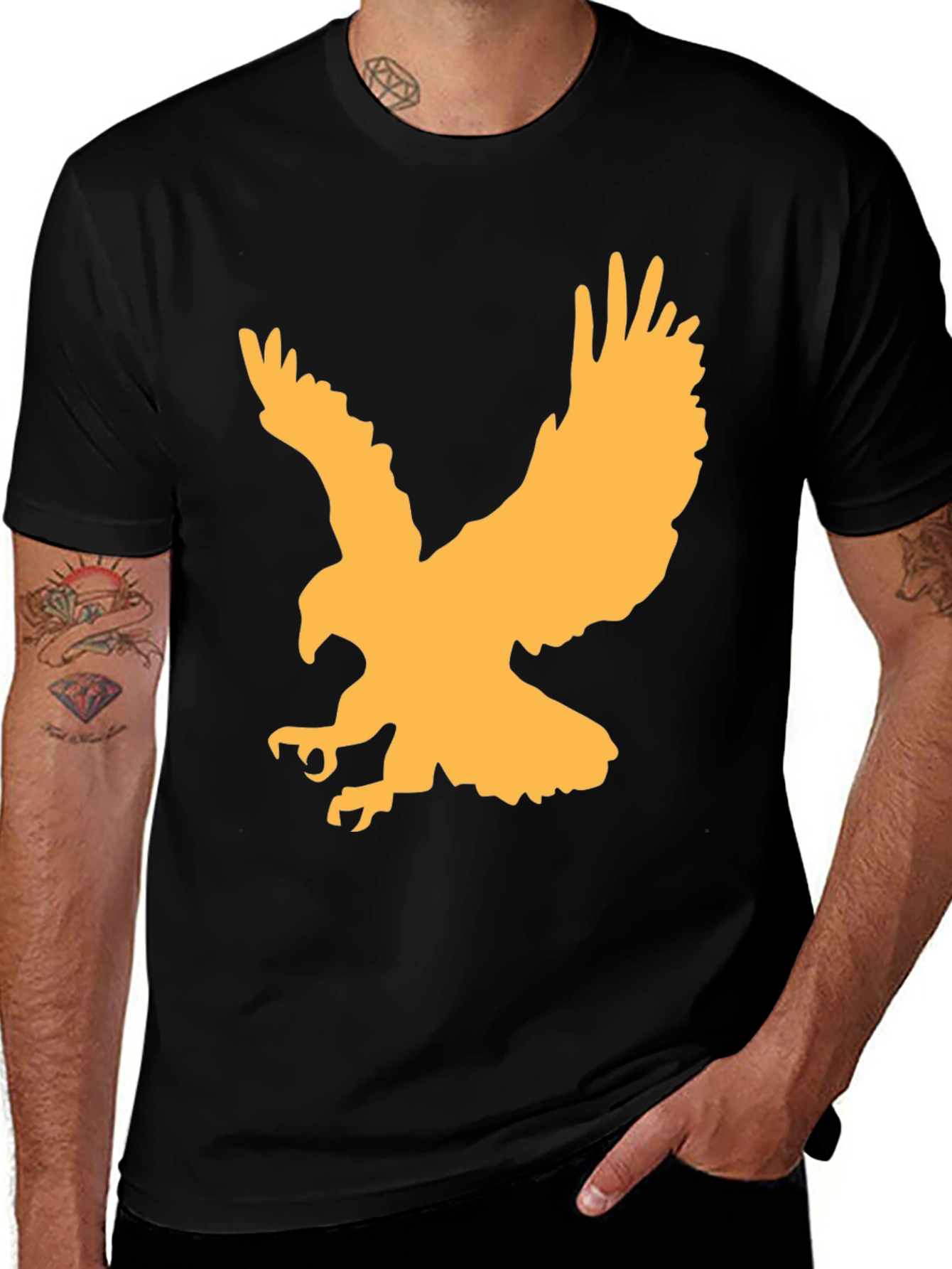 Variant 18 of Black Eagle Graphic Tee - Men's
