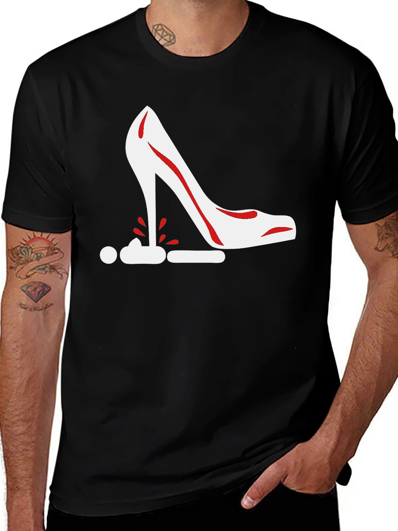 Variant 12 of Stiletto Heel Graphic Tee - Bold Statement Shirt
