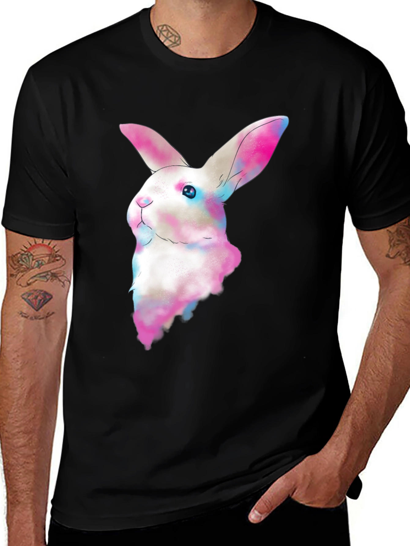 Variant 16 of Watercolor Bunny T-Shirt - Soft Cotton Tee