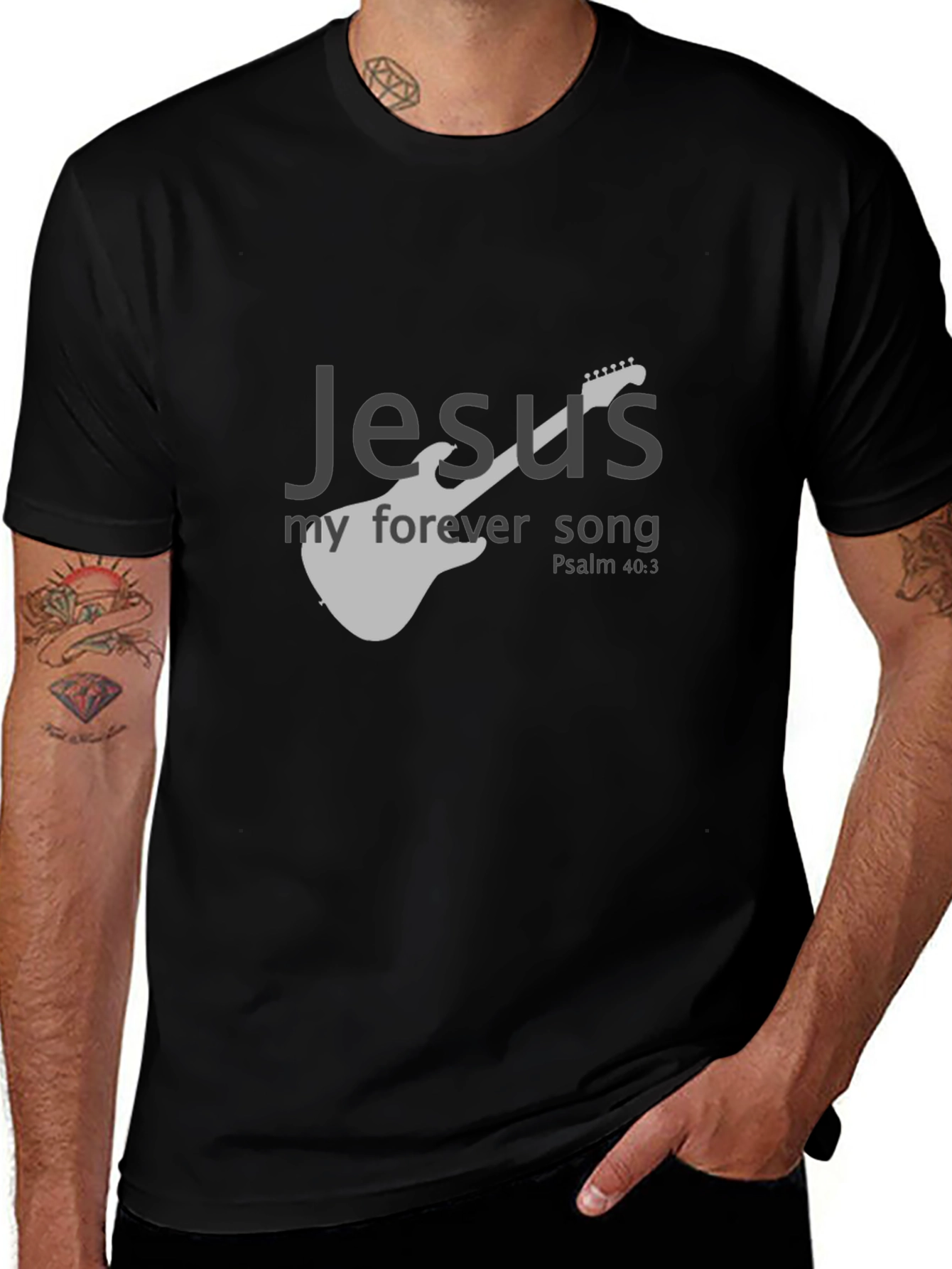 Variant 28 of Jesus My Forever Song Black T-Shirt