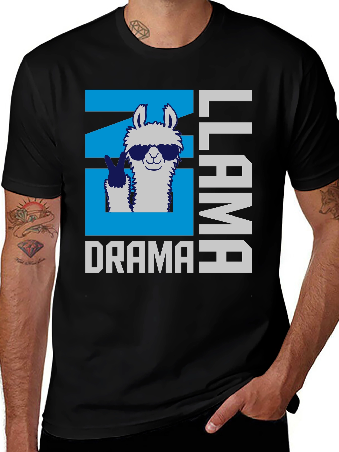 Variant 16 of No Llama Drama Men's T-Shirt