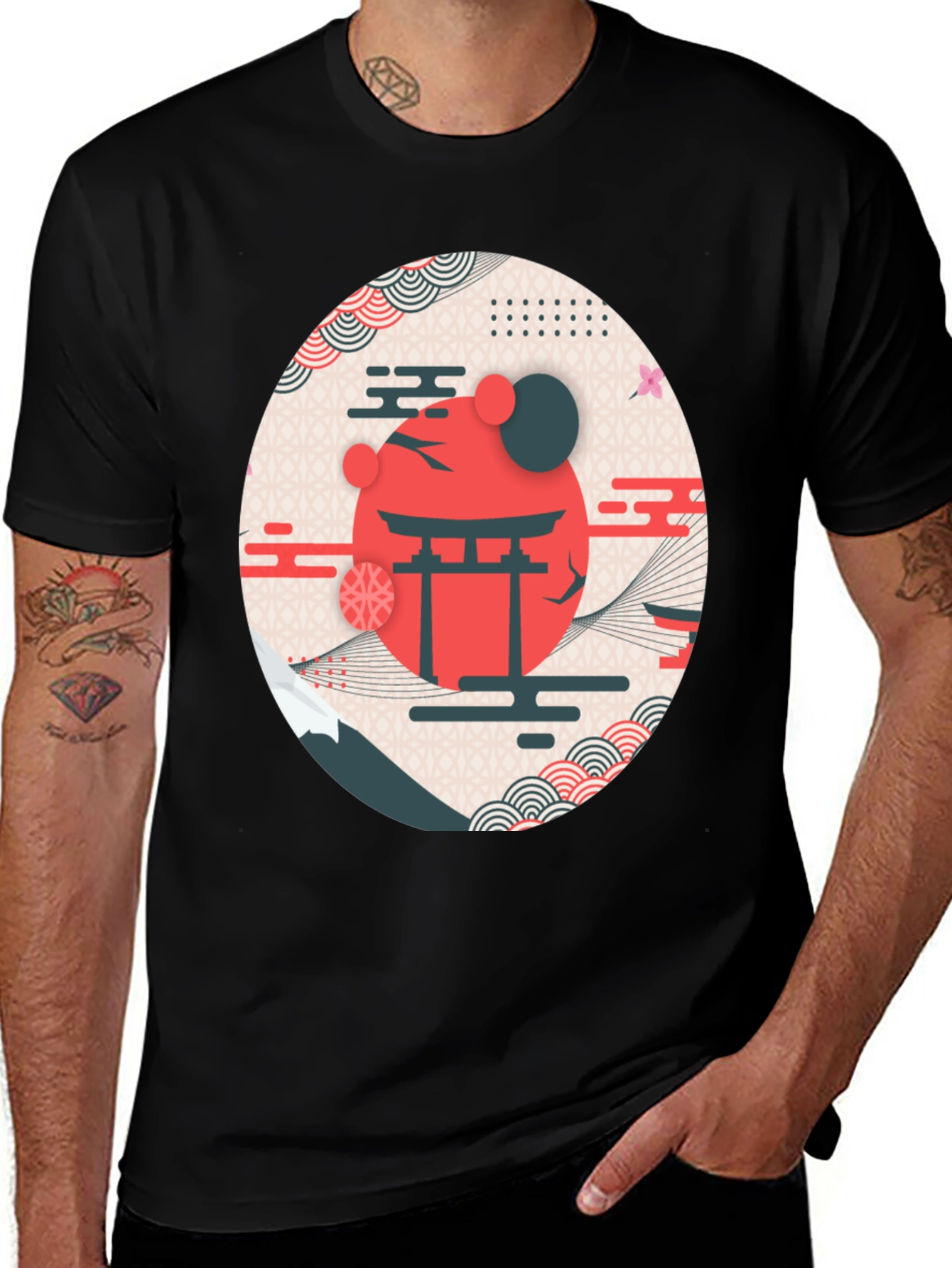 Variant 27 of Japanese Inspired Graphic T-Shirt