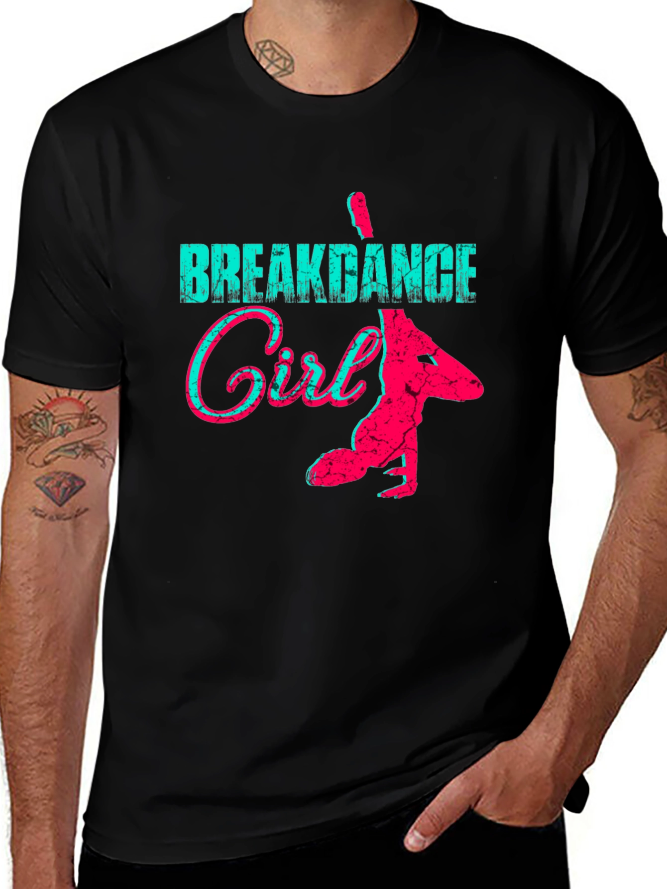 Variant 20 of Breakdance Girl Graphic Tee - Cool Style