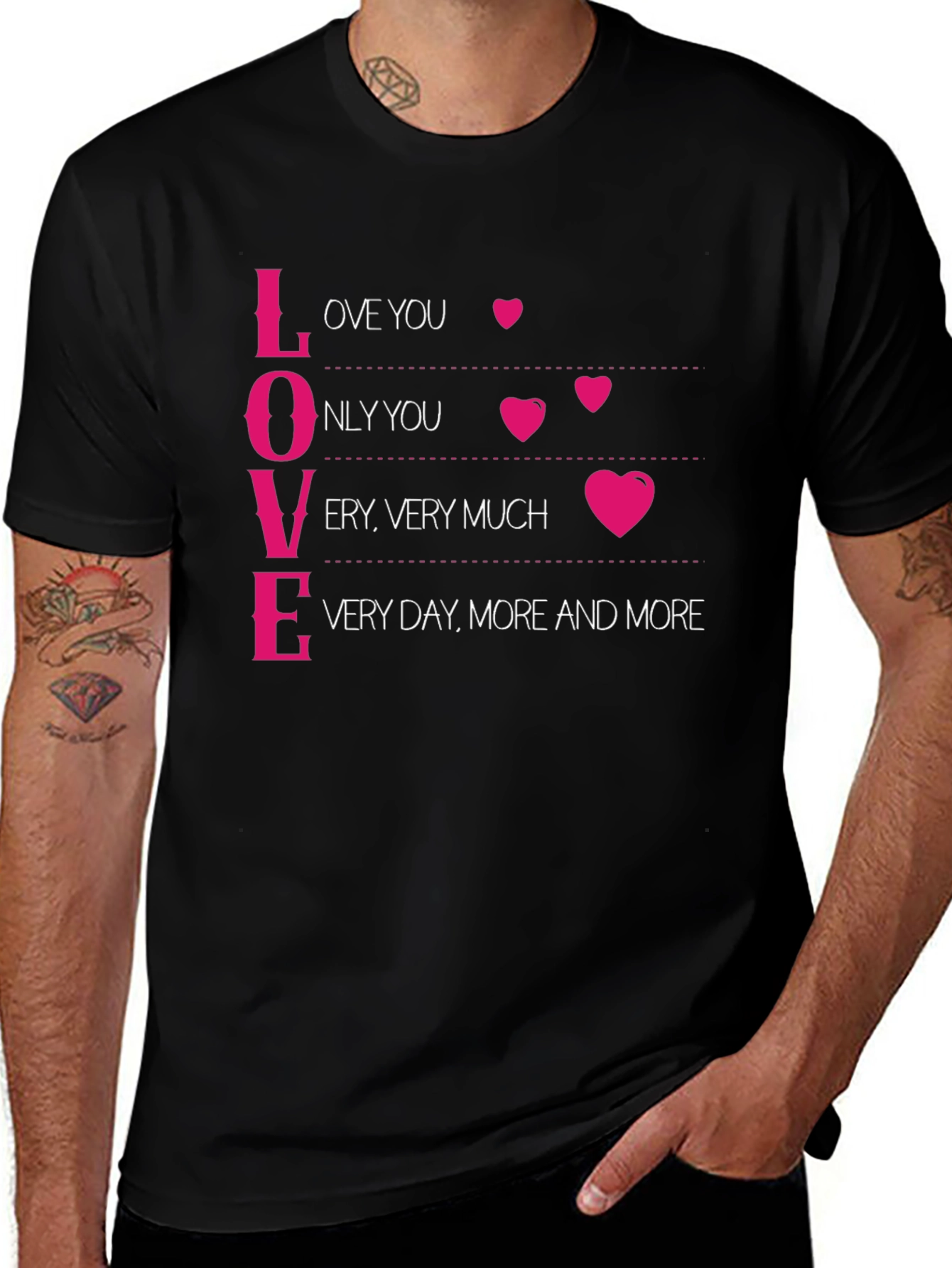 Variant 16 of Love Definition Black Graphic Tee