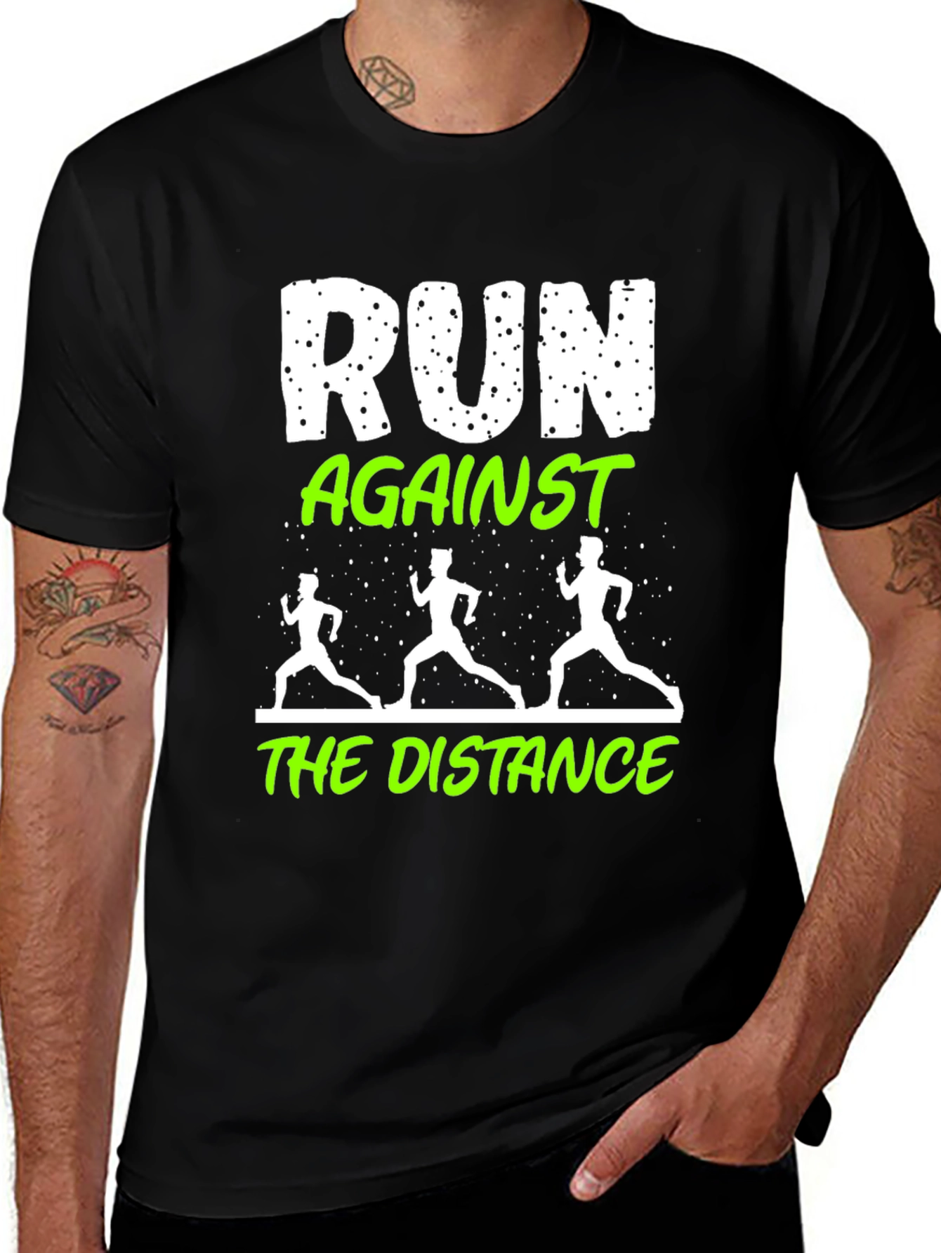 Variant 18 of Run Against the Distance Graphic Tee