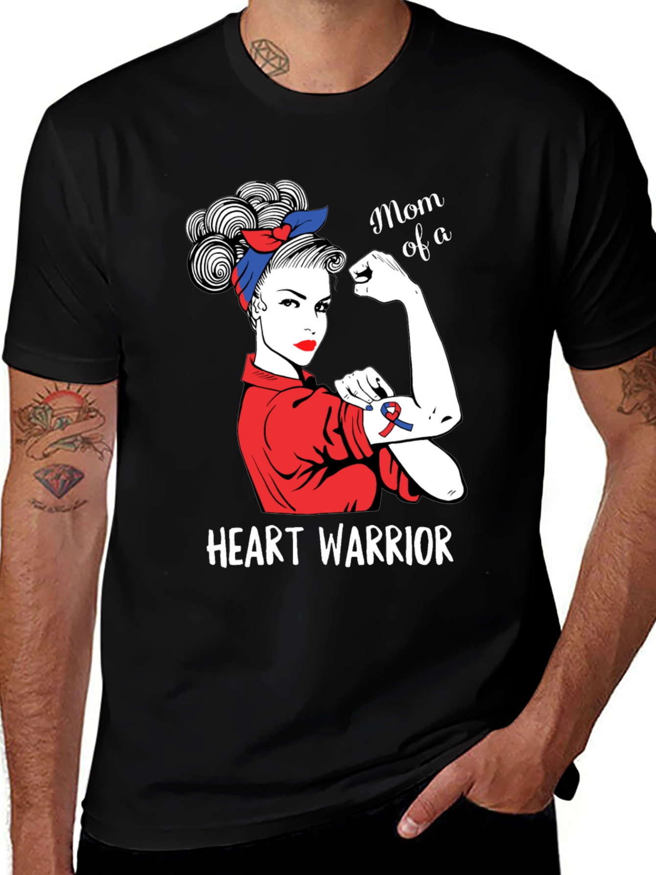 Variant 24 of Mom of a Heart Warrior Graphic T-Shirt