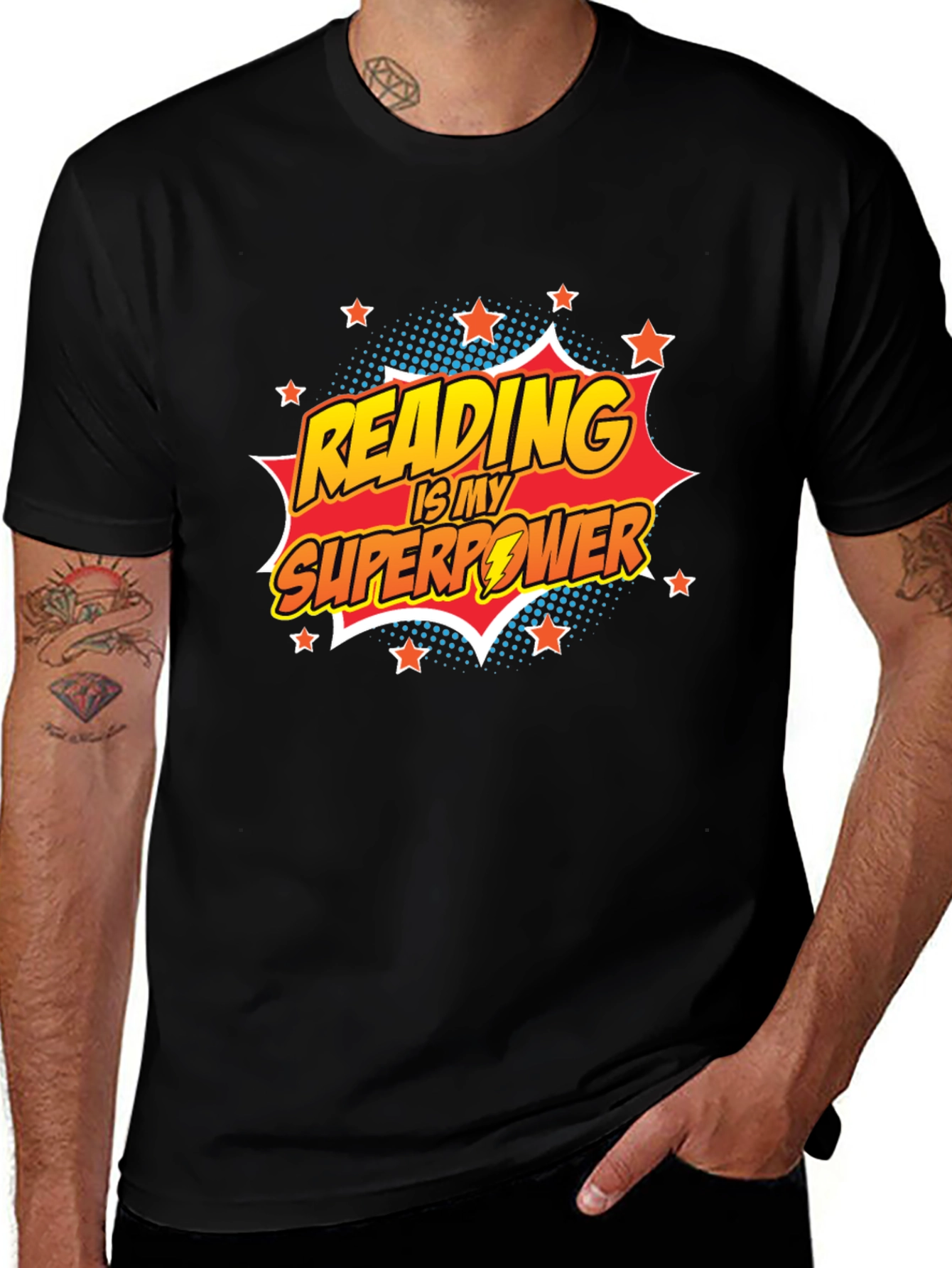 Variant 20 of Reading is My Superpower Graphic T-Shirt