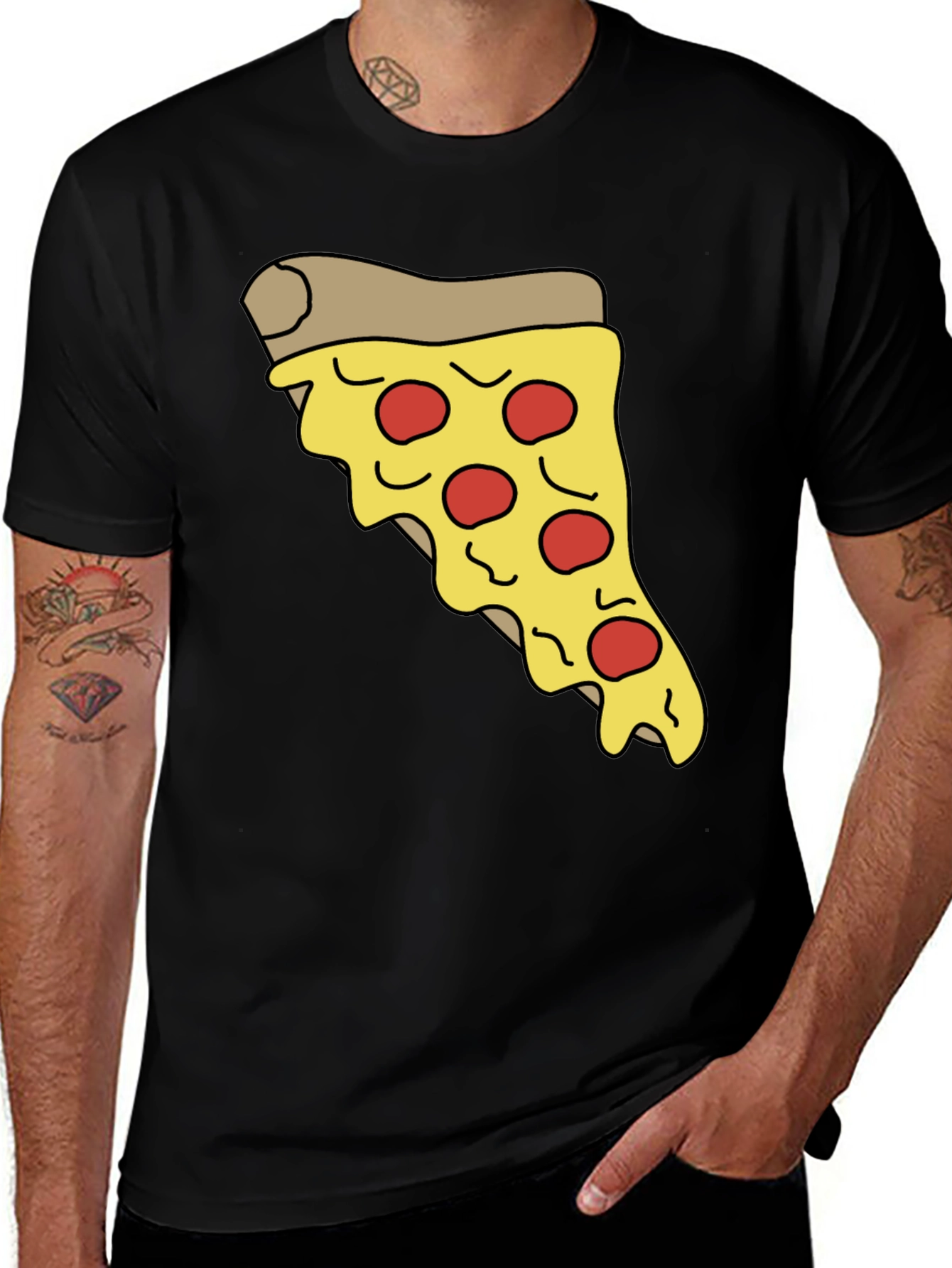 Pizza Slice Graphic Tee - Casual Comfort T-Shirt