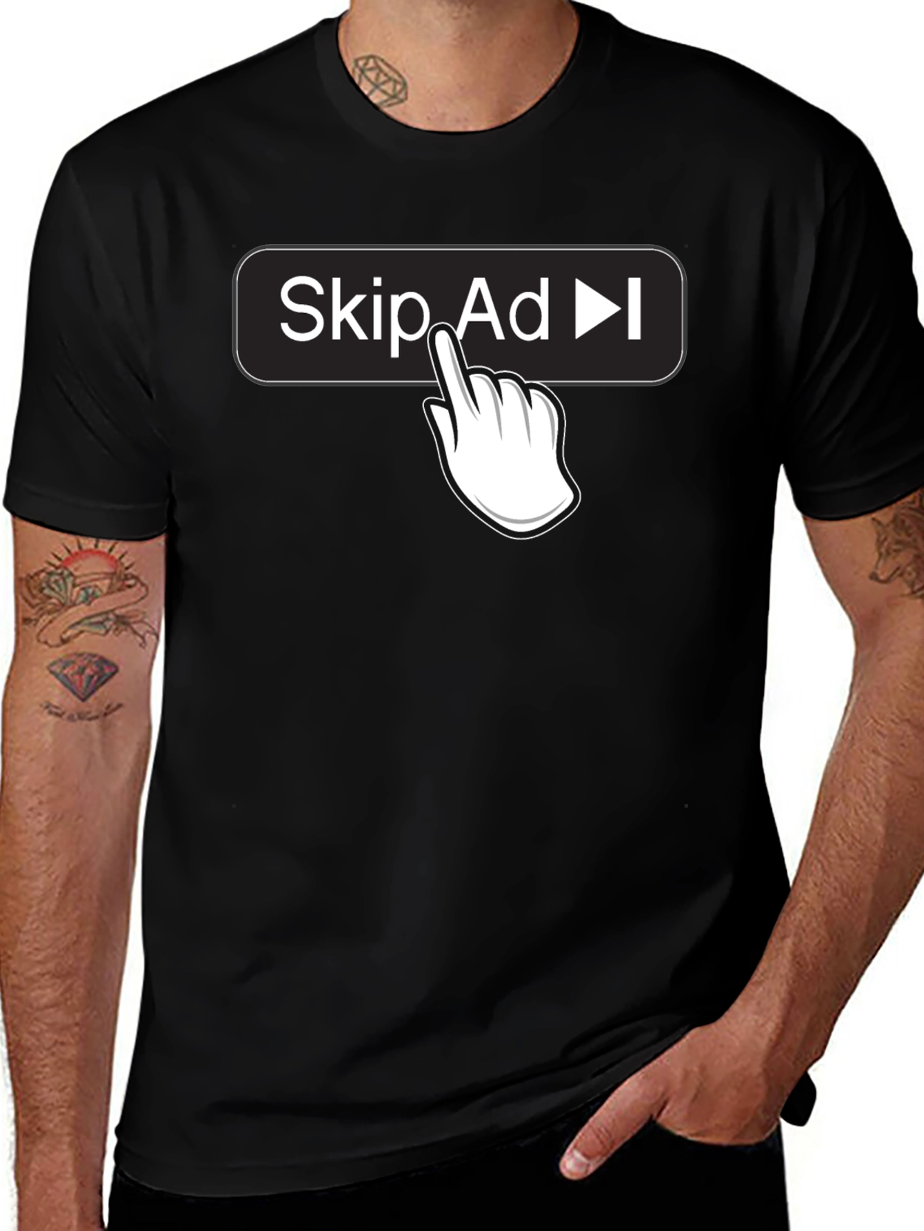 Variant 12 of Skip Ad Funny Humor Novelty T-Shirt