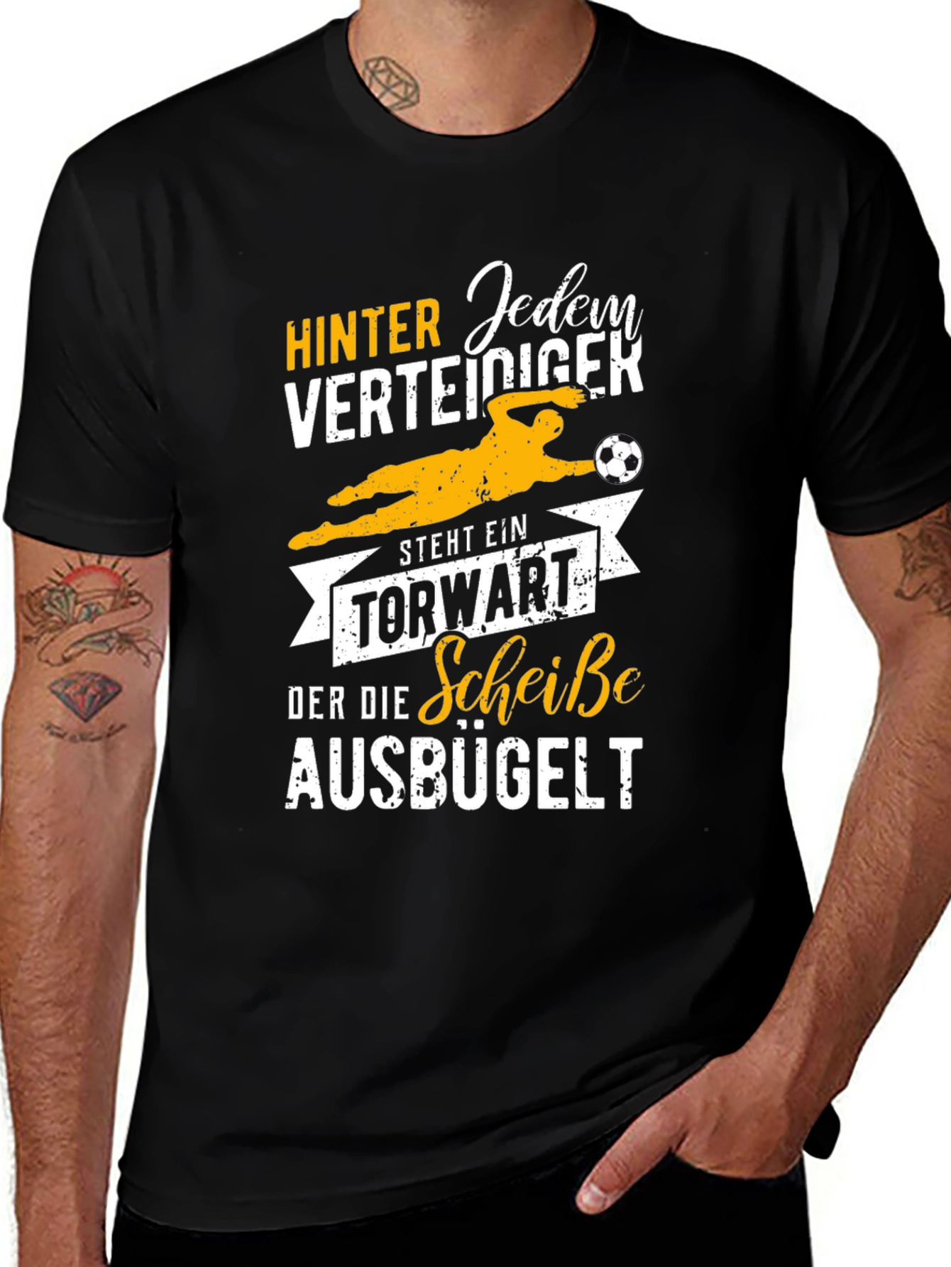 Variant 10 of Soccer Goalie T-Shirt Funny German Quote Tee
