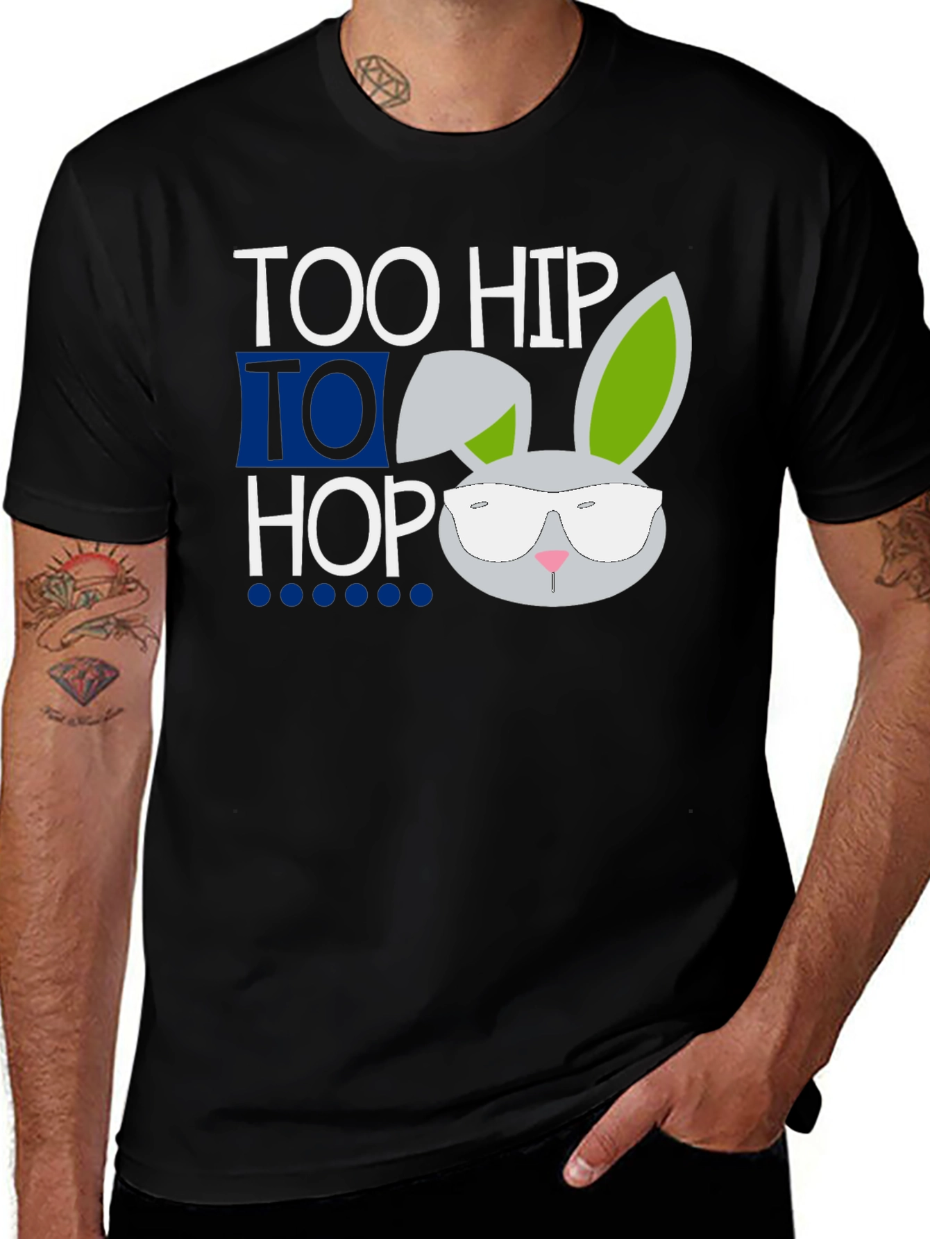 Variant 25 of Too Hip To Hop Easter Bunny T-Shirt