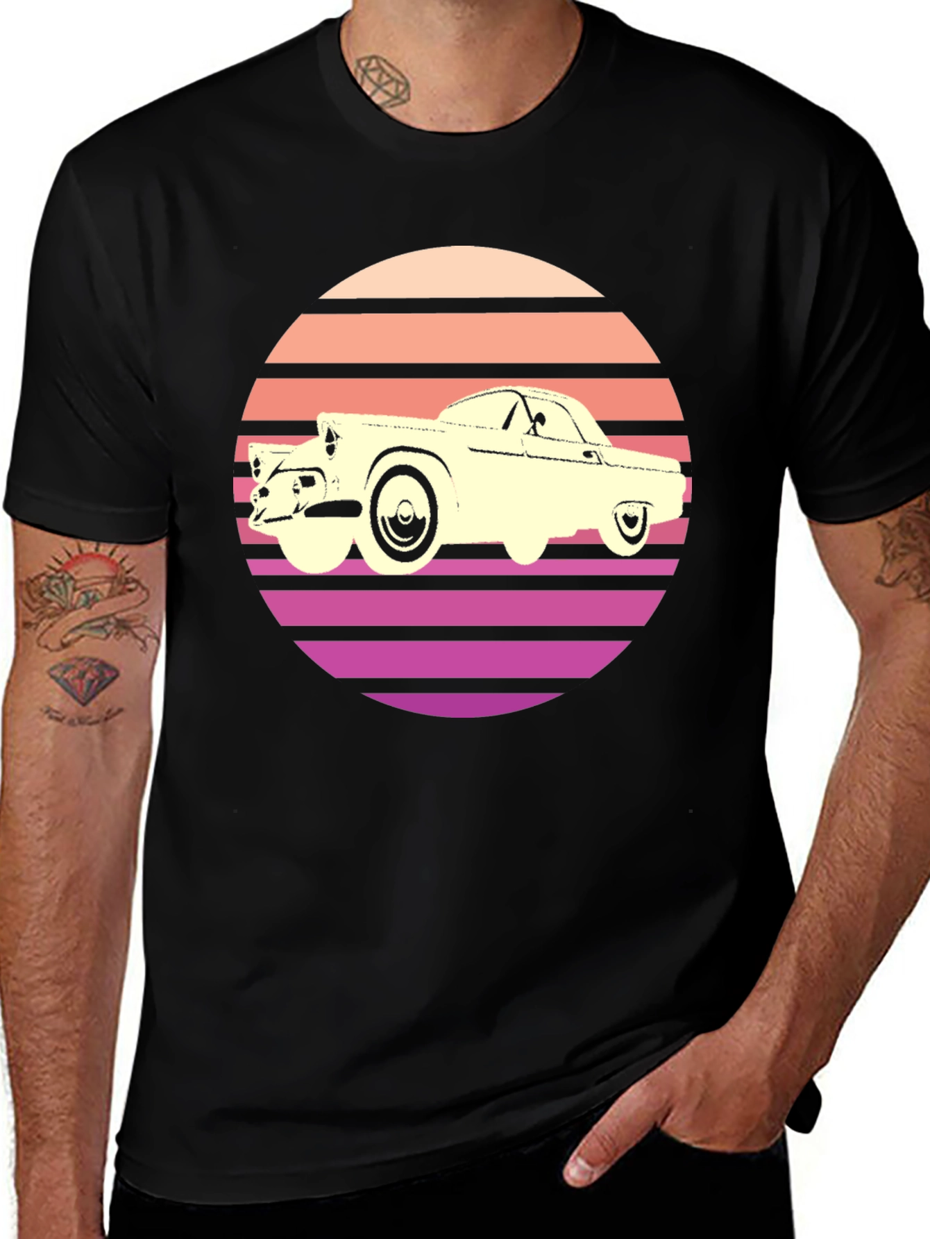 Variant 14 of Retro Car Graphic T-Shirt