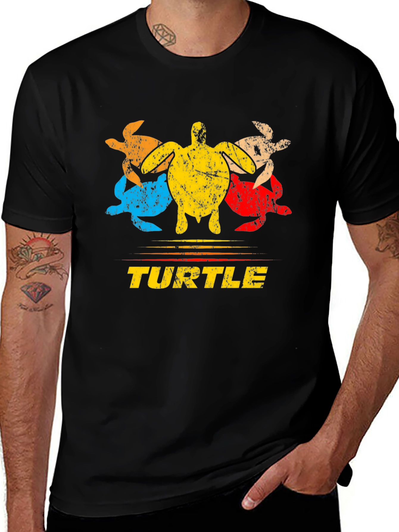 Variant 2 of Retro Turtle Graphic Tee - Comfort Fit