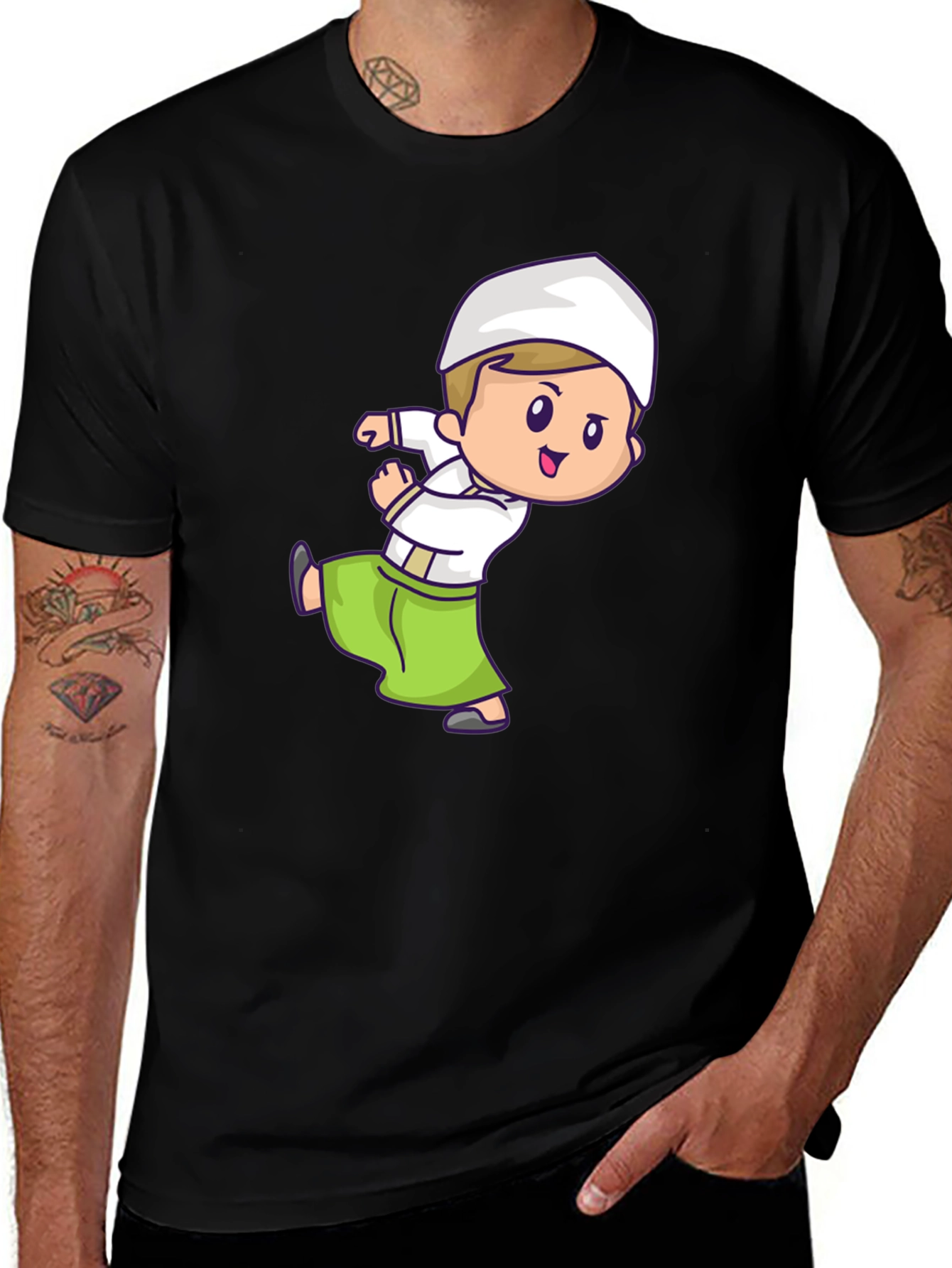 Variant 16 of Cartoon Moslem Boy T-Shirt