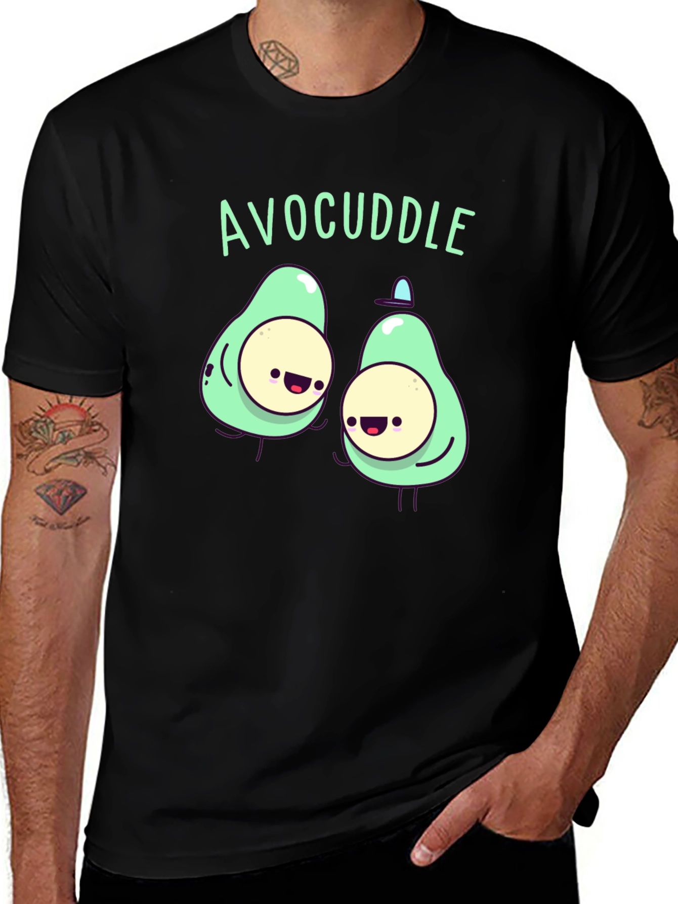 Avocuddle Black T-Shirt