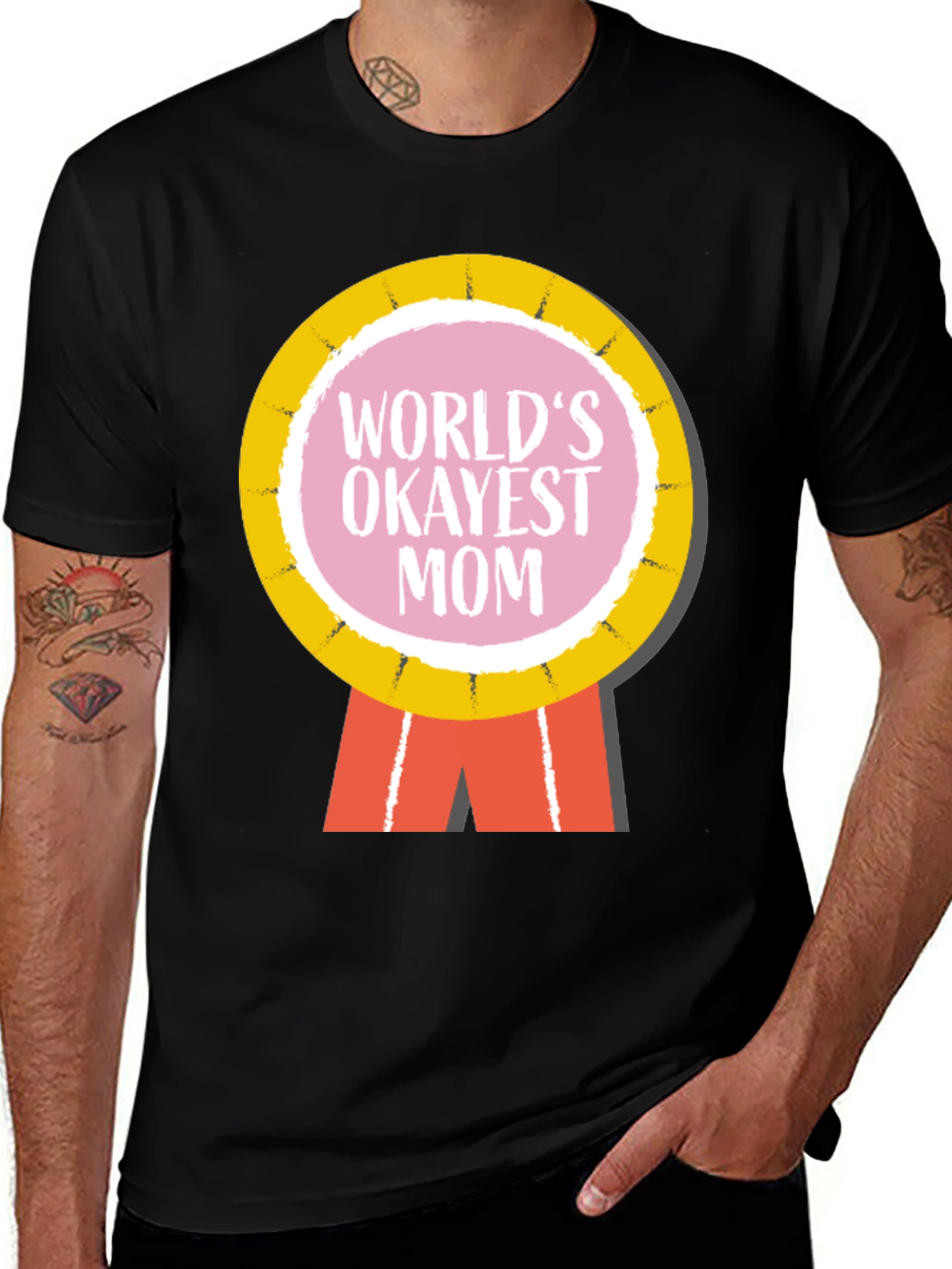 Variant 25 of World's Okayest Mom Graphic T-Shirt