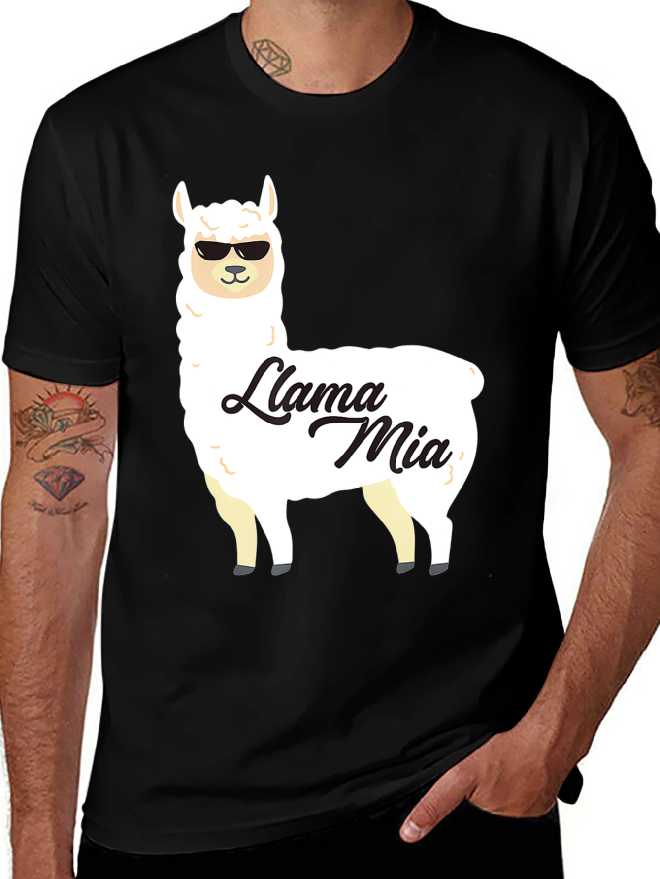 Variant 15 of Llama Mia Graphic T-Shirt - Funny Animal Tee