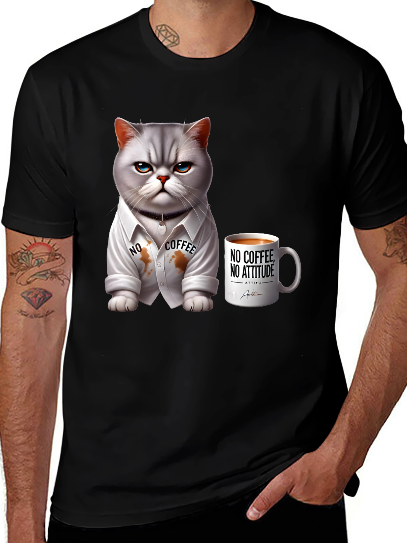 Variant 14 of Grumpy Cat Coffee Lover T-Shirt