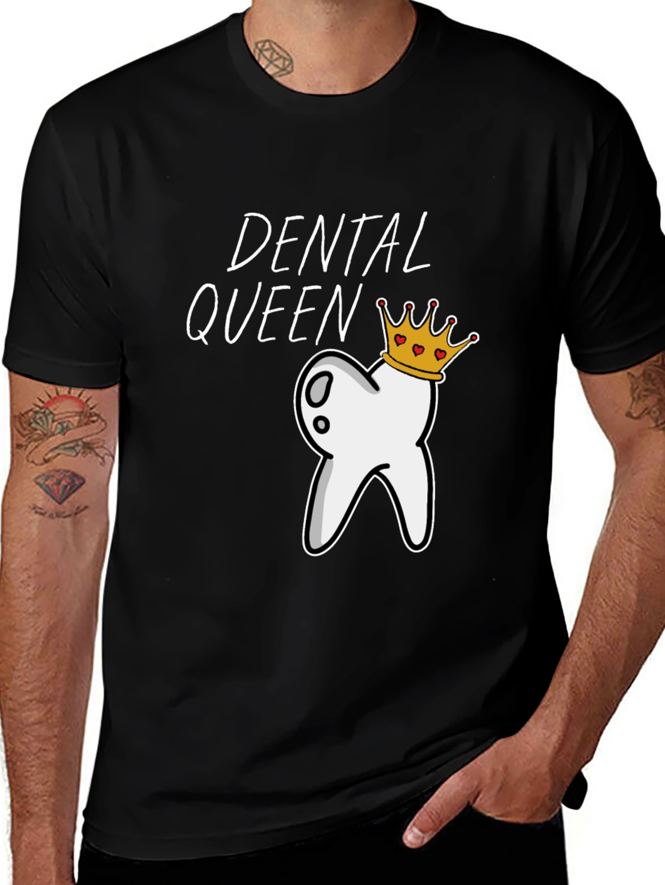 Variant 27 of Dental Queen Graphic T-Shirt - Black